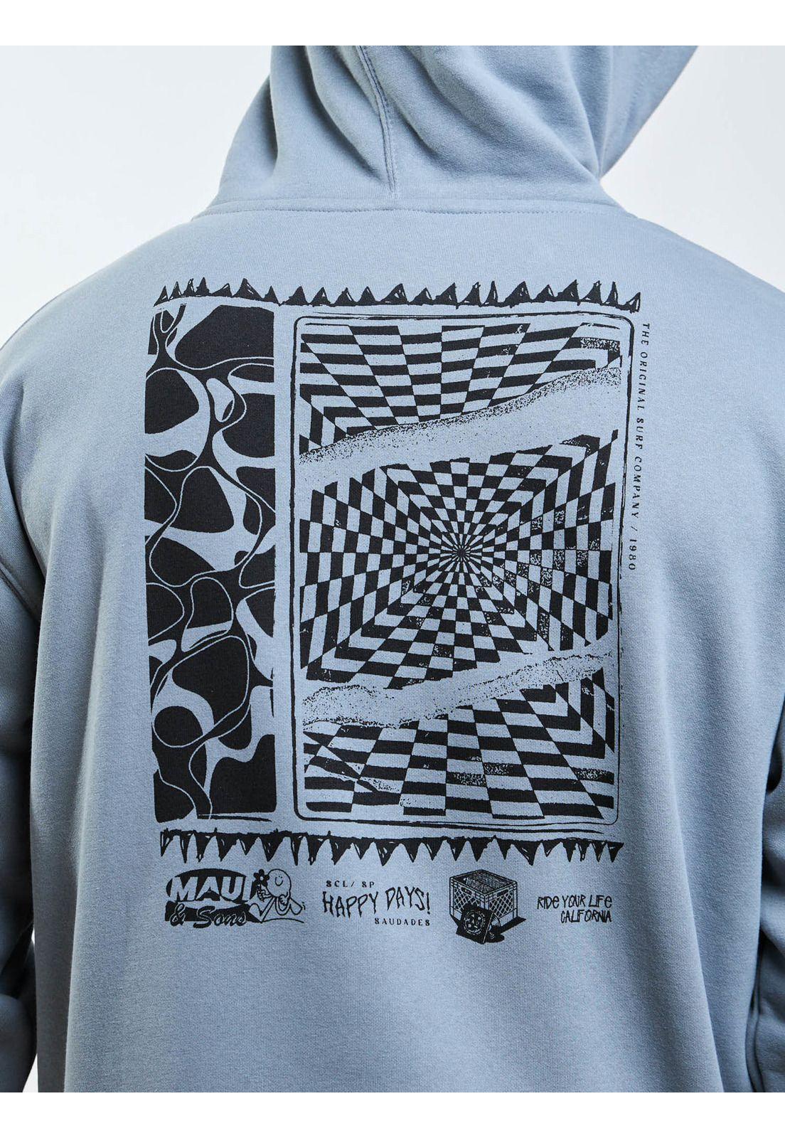 Poleron Canguro Saudade Gris Hombre Maui And Sons-6