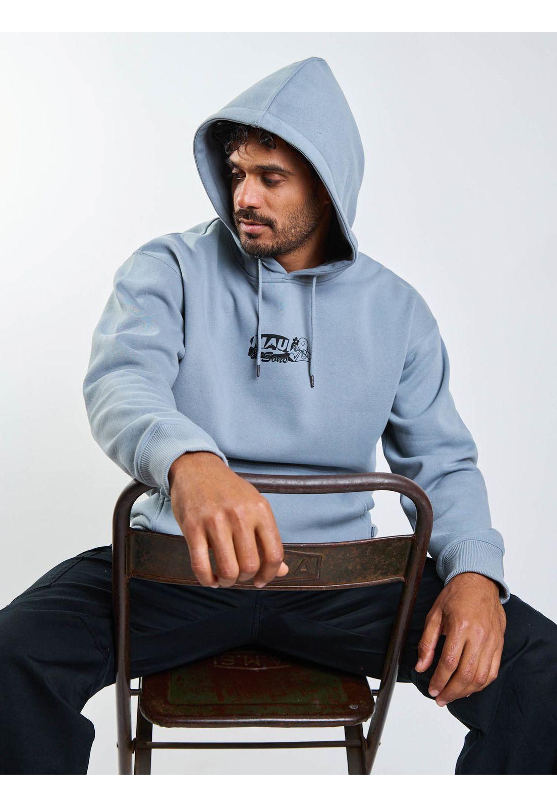 Poleron Canguro Saudade Gris Hombre Maui And Sons-8