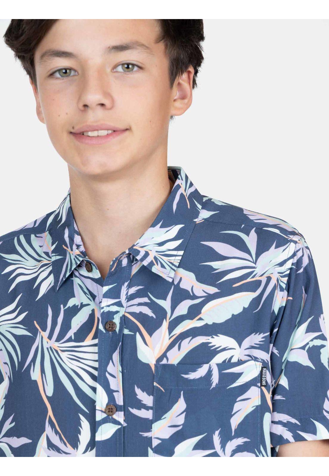 Camisa MC Zeflare Multicolor Infantil Maui And Sons-2