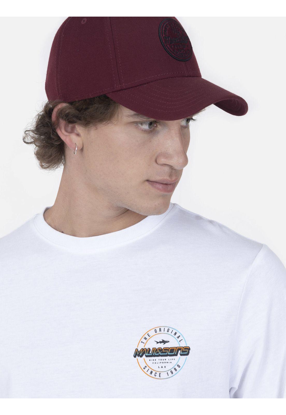 Polera Hombre RETRO TEXT LS TEE Blanco Maui and Sons-2