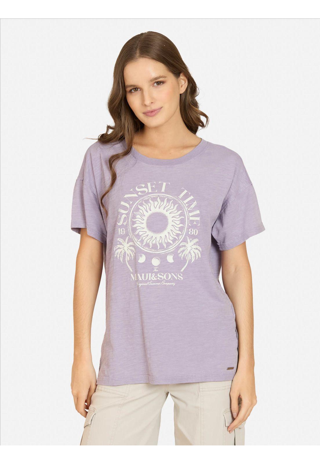 Polera MC Sirene Morado Mujer Maui And Sons-0