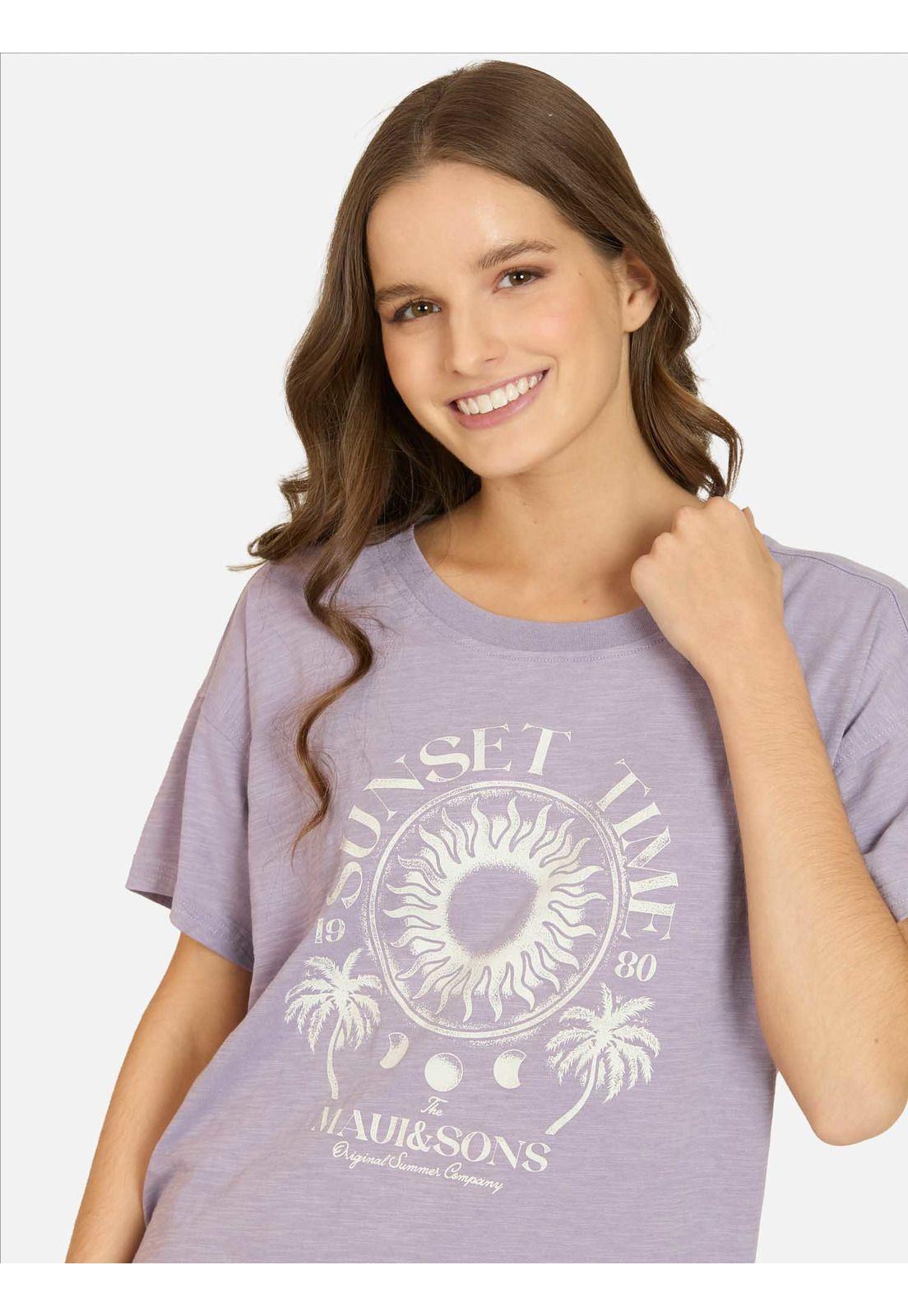 Polera MC Sirene Morado Mujer Maui And Sons-2