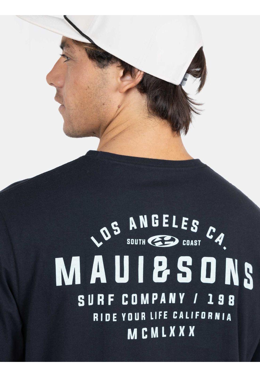 Polera MC Surf Company Negro Hombre Maui And Sons-2