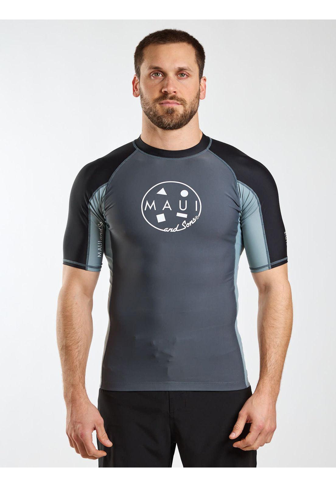 Polera UVP Paradise Gris Hombre Maui and Sons-0