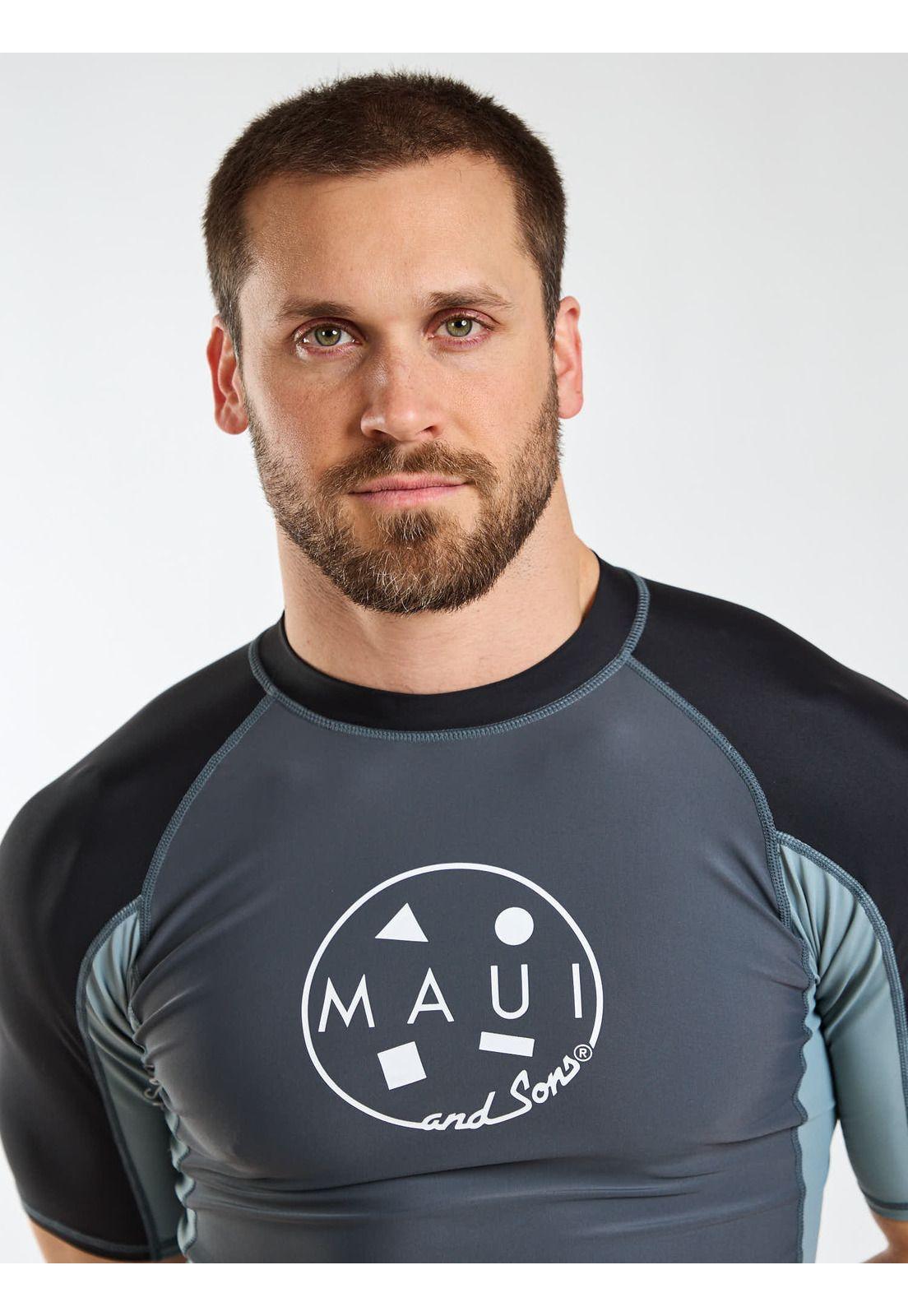 Polera UVP Paradise Gris Hombre Maui and Sons-5