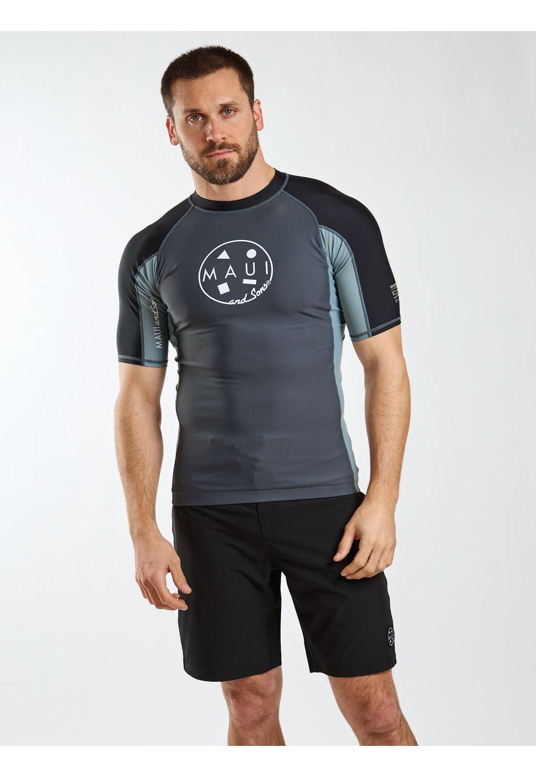 Polera UVP Paradise Gris Hombre Maui and Sons-7