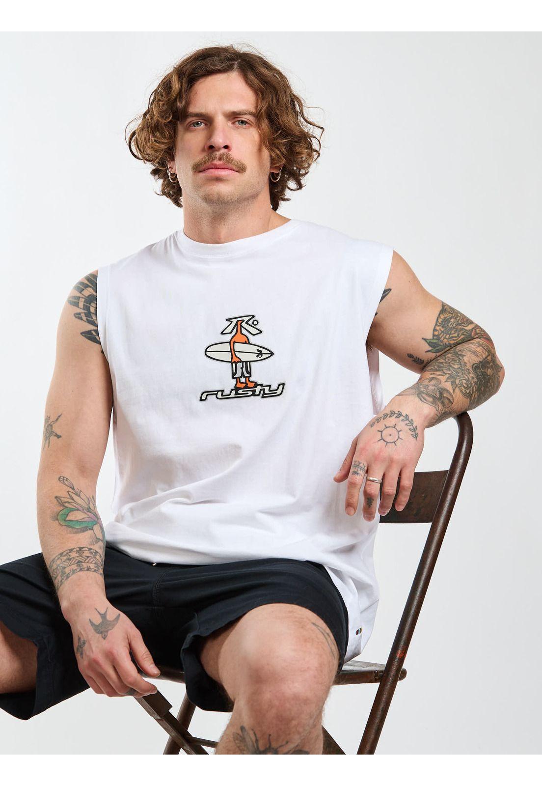Polera SM Driftwood Blanco Hombre Rusty-0