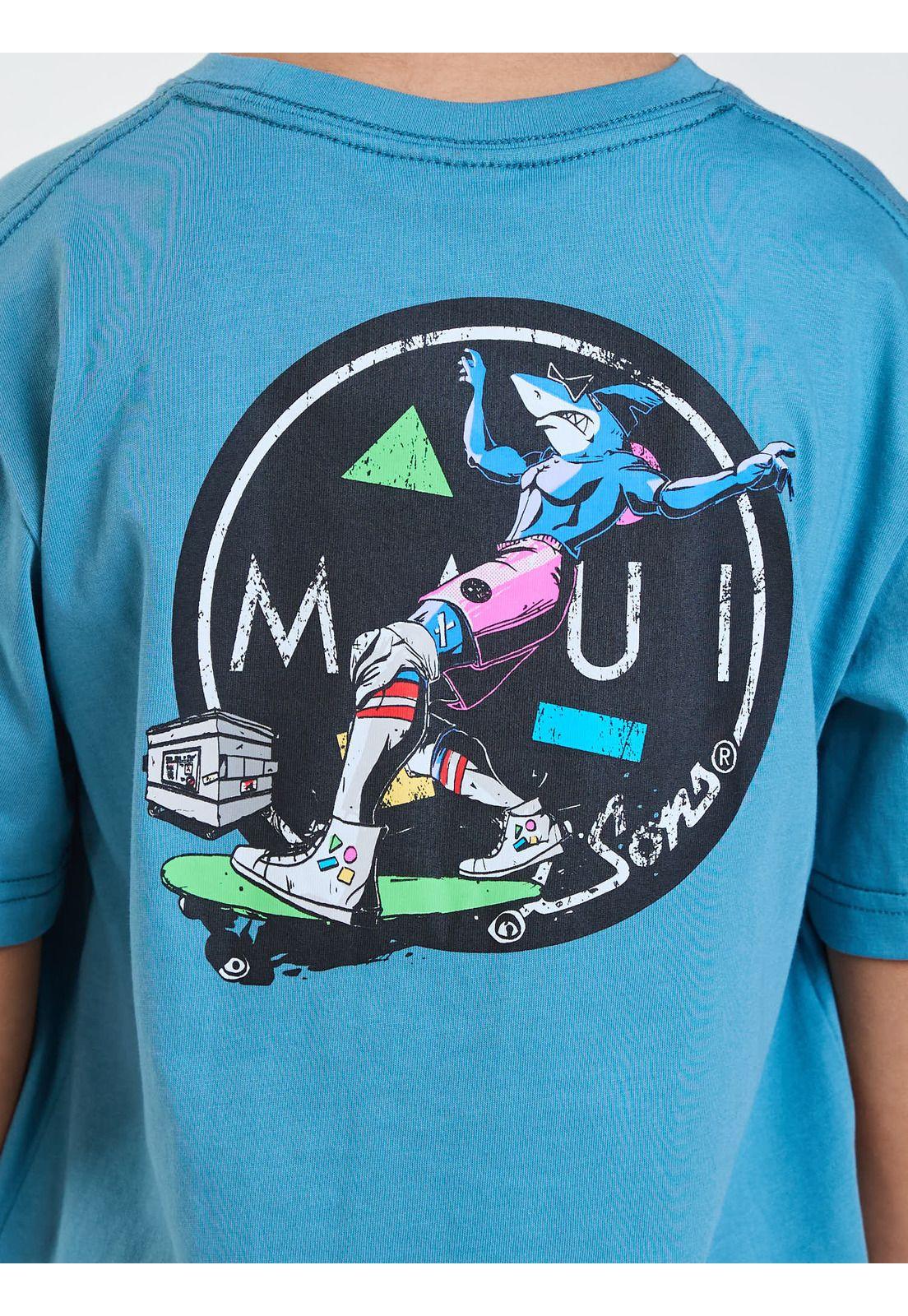 Polera MC Sunset Celeste Infantil Maui and Sons-3