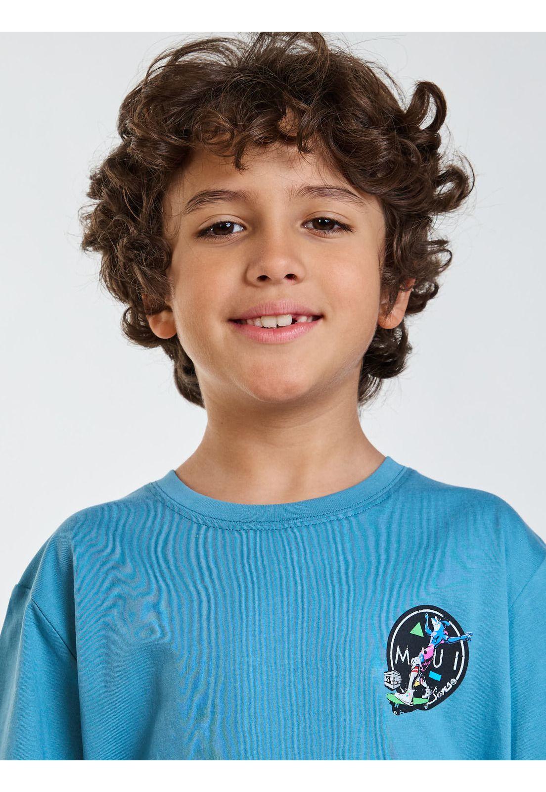 Polera MC Sunset Celeste Infantil Maui and Sons-4