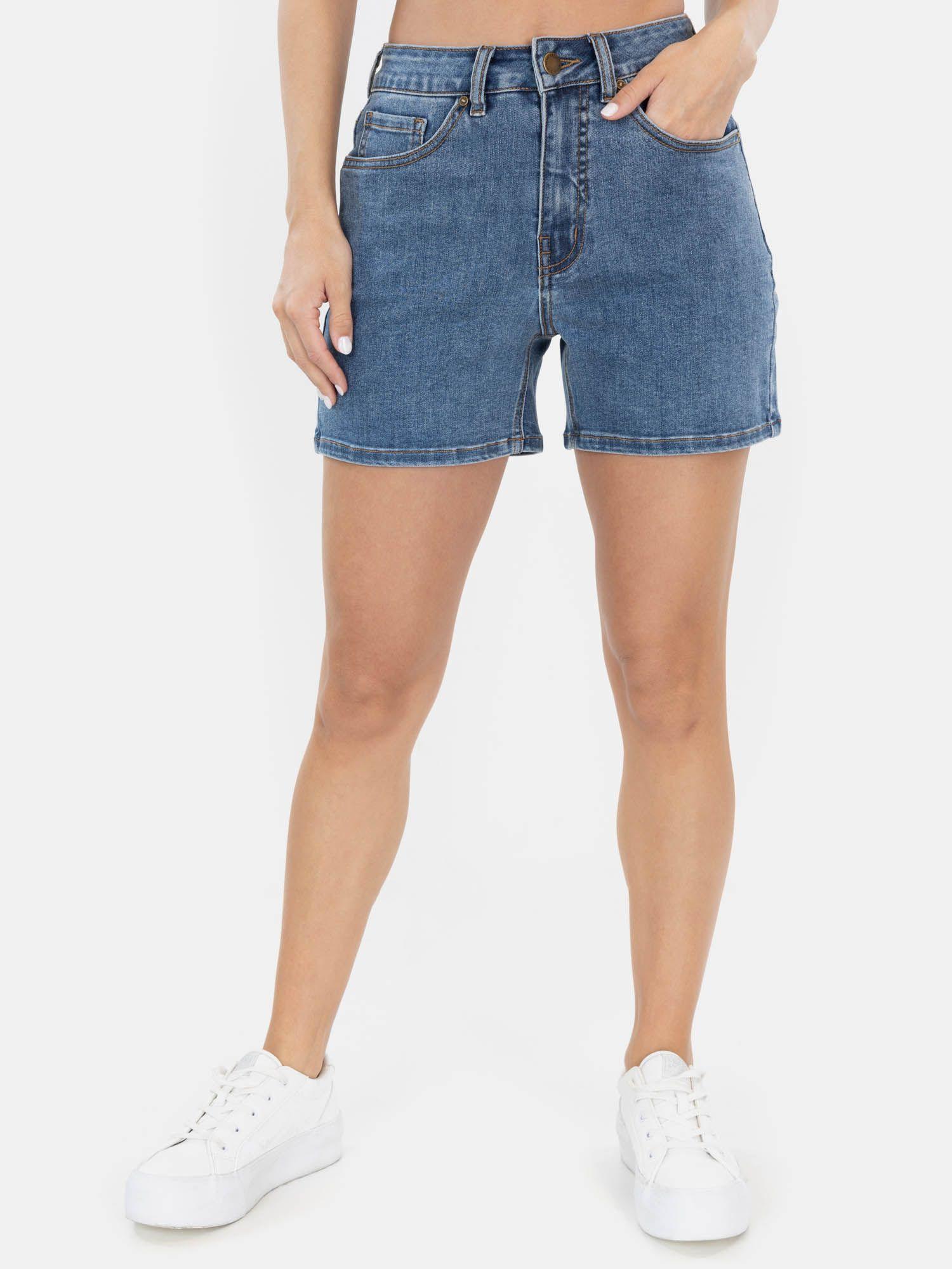 Short Deep Ocean Azul Mujer Maui And Sons-0