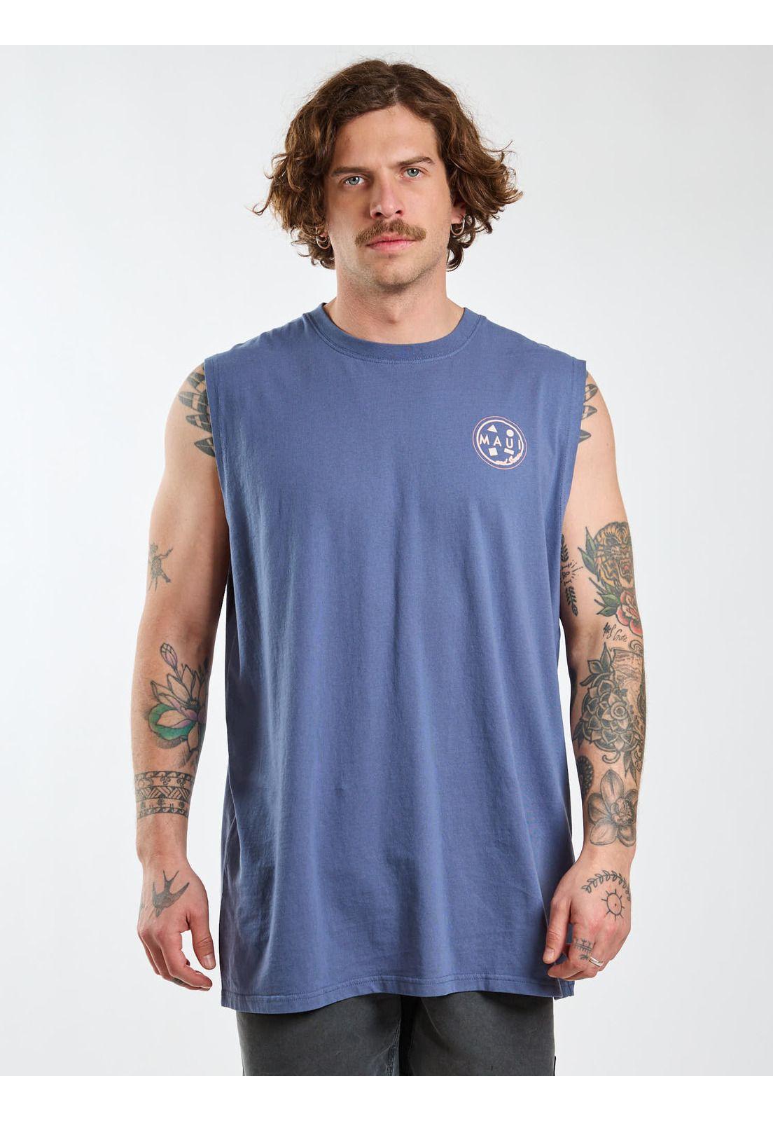 Polera SM Voyager Celeste Hombre Maui and Sons-0