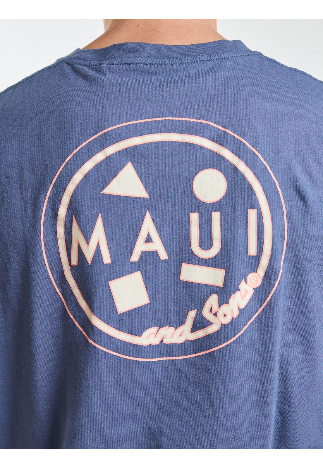 Polera SM Voyager Celeste Hombre Maui and Sons-3