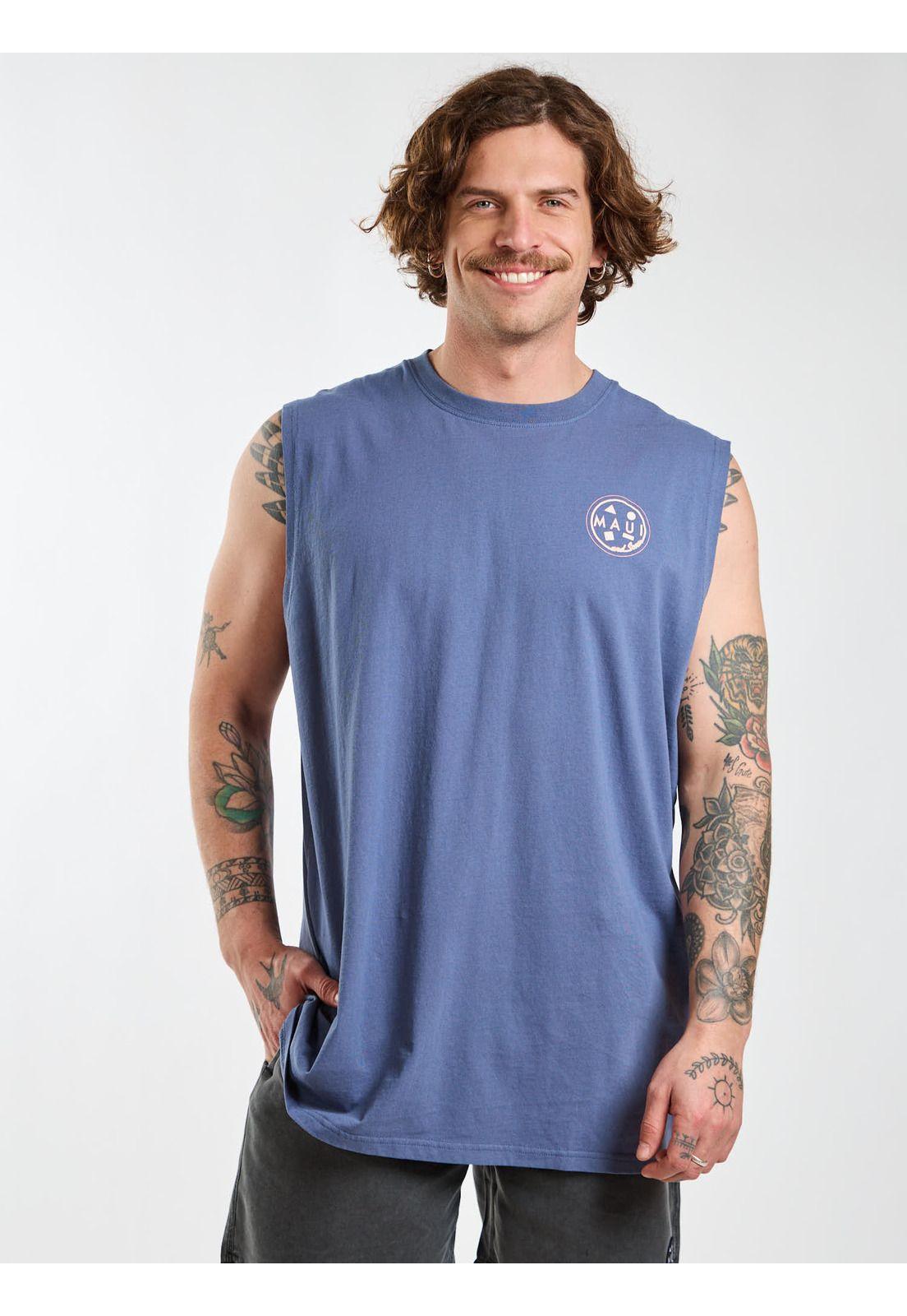 Polera SM Voyager Celeste Hombre Maui and Sons-5