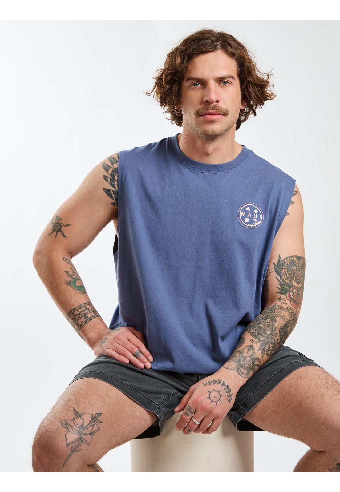 Polera SM Voyager Celeste Hombre Maui and Sons-6