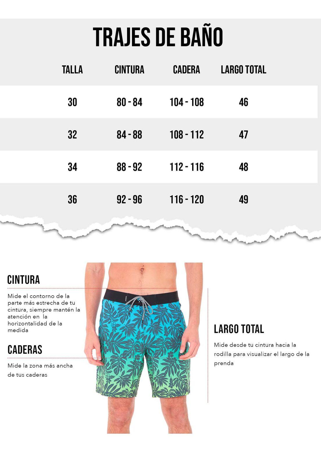 Traje de baño Hombre Azul Maui-4