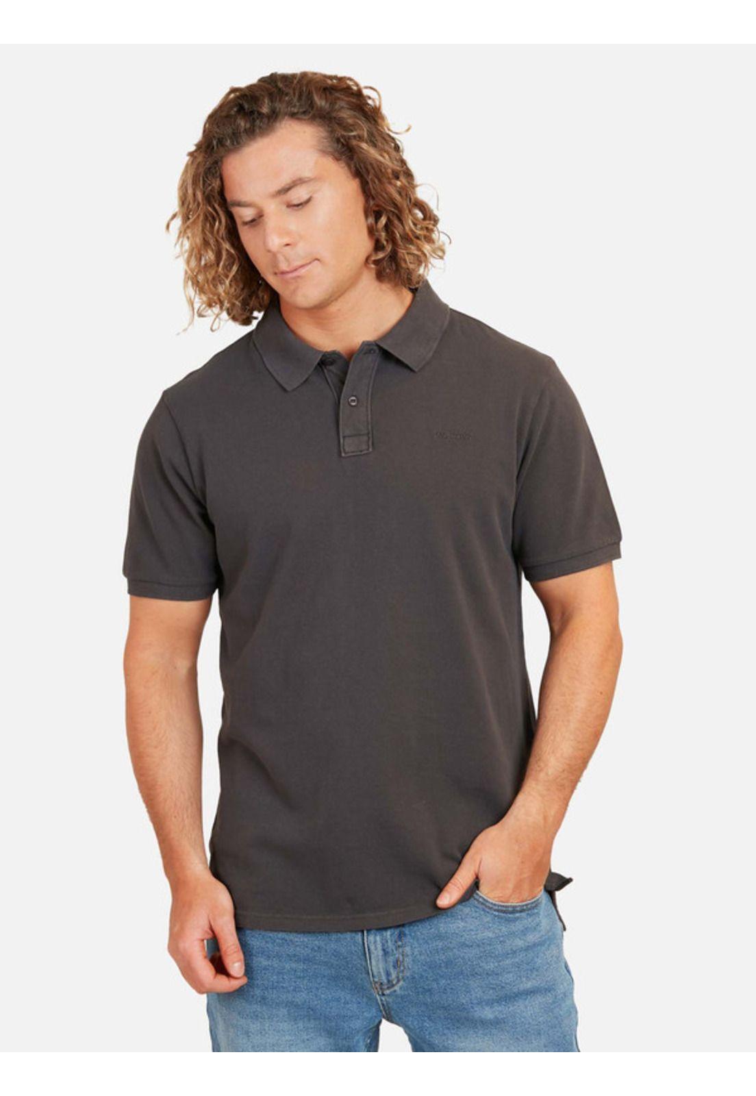 Polera Classic Pique Maui Hombre Gris Maui And Sons-0