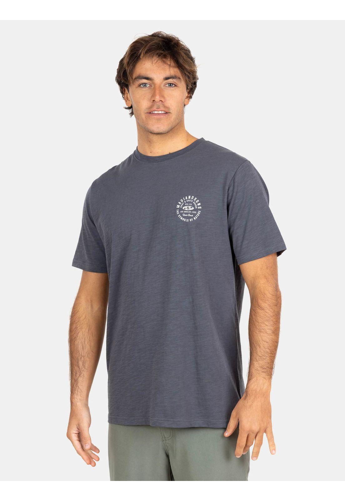Polera MC Symbols Of Nature Gris Hombre Maui And Sons-0