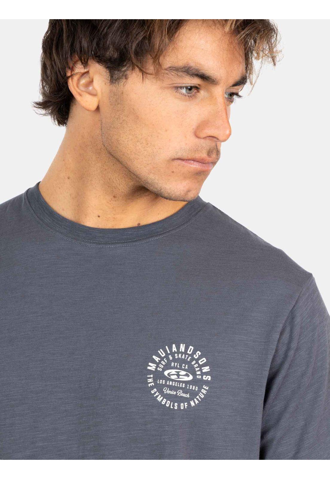 Polera MC Symbols Of Nature Gris Hombre Maui And Sons-2