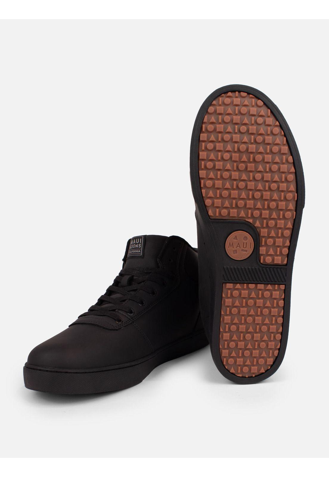 Zapatillas Escolar Pele Hi Negro Hombre Maui And Sons-4