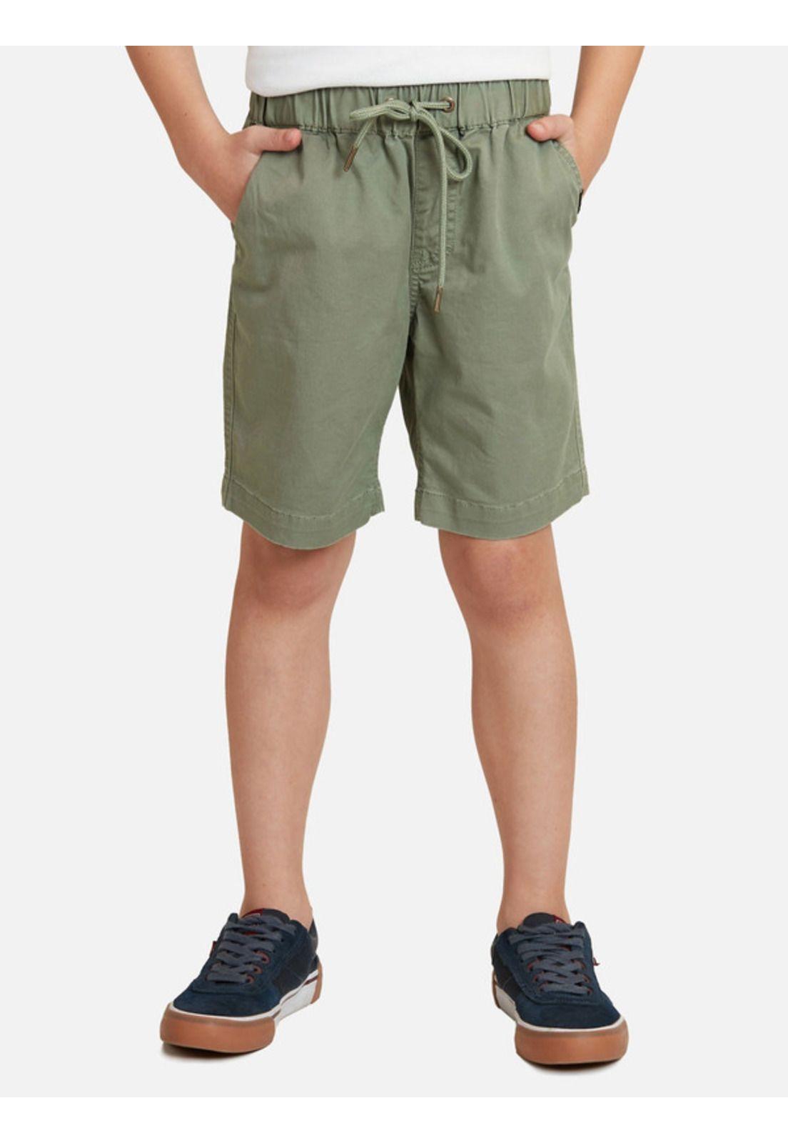 Bermuda Jogger Sand Kids Olivo Maui and sons-0