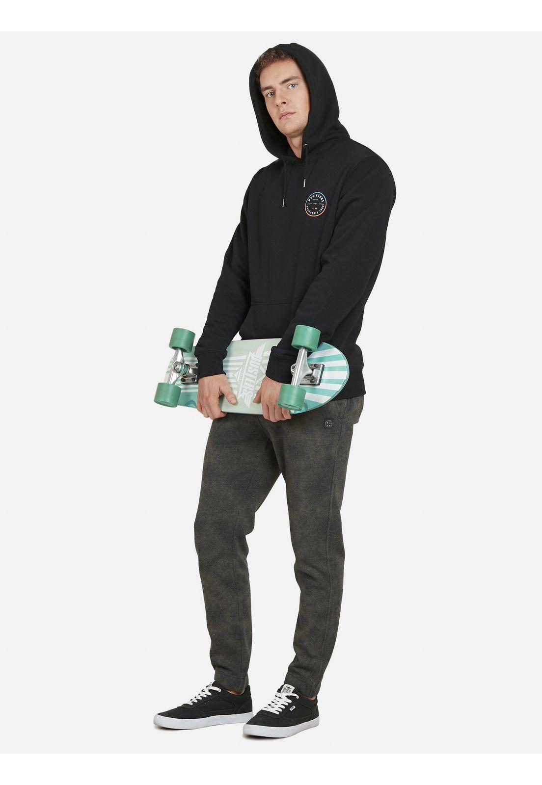 Poleron LAX 1980 SUNSET Hombre Negro Maui and Sons-3