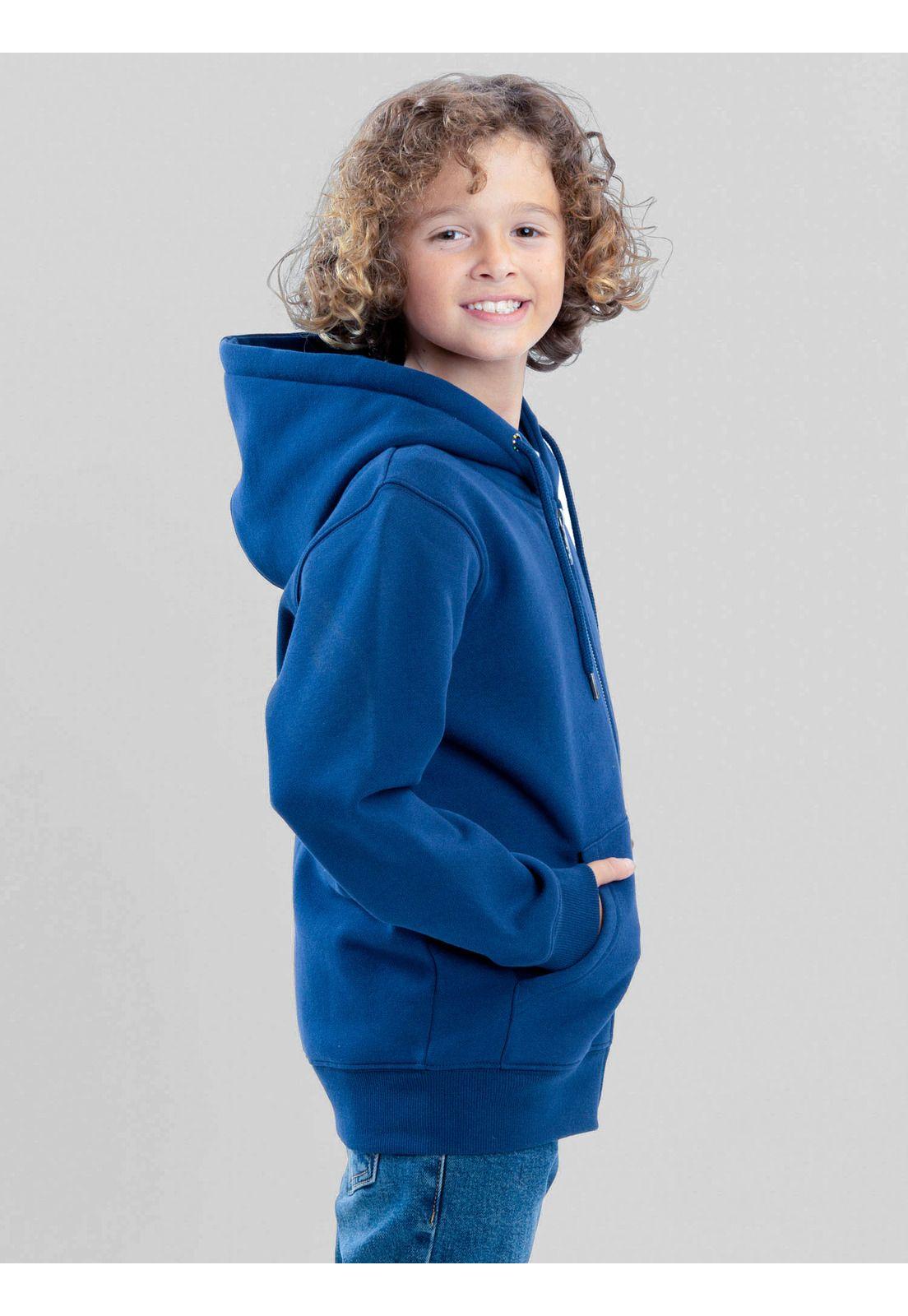 Poleron FZ Coastloop Azul Infantil Maui And Sons-1