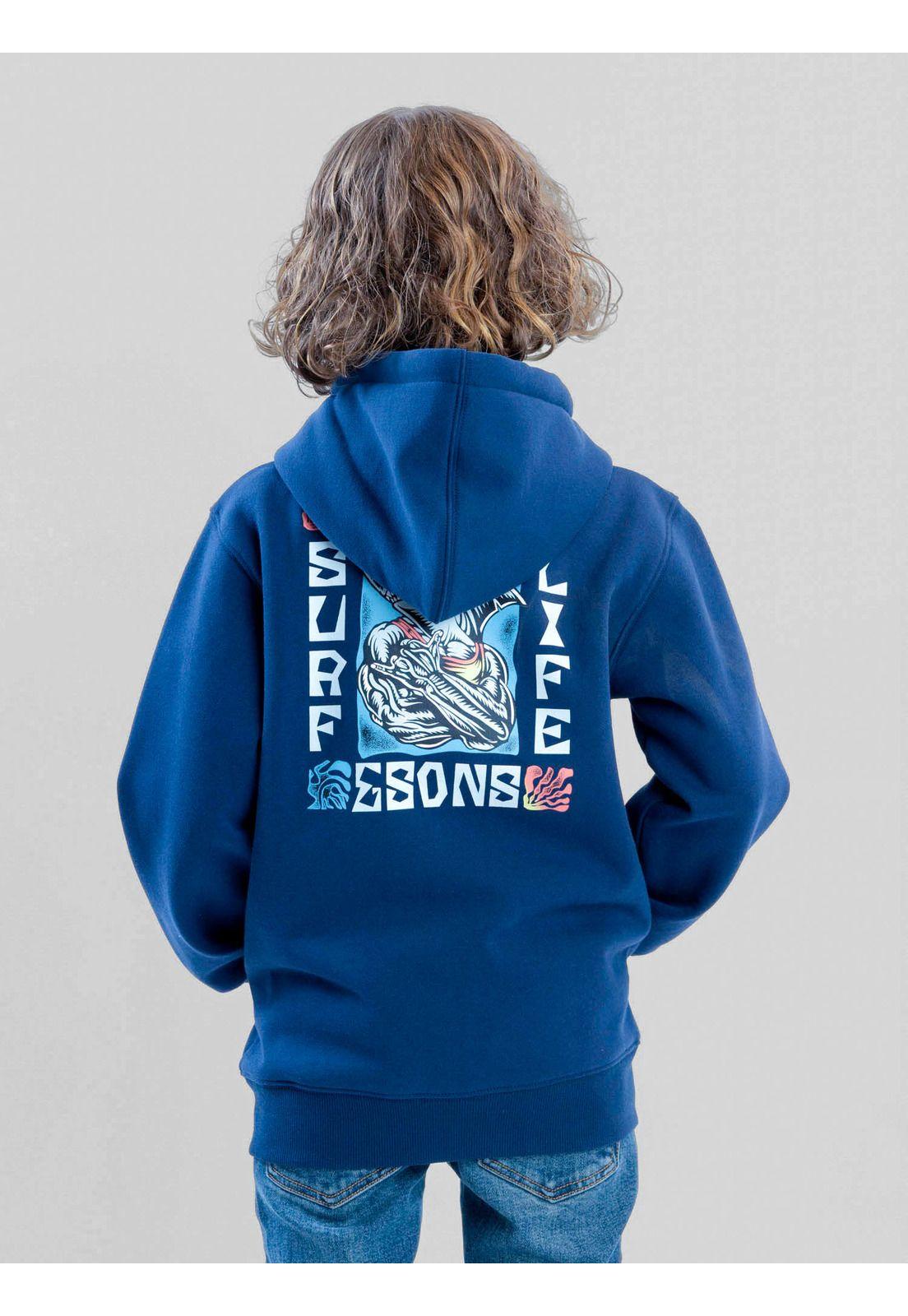 Poleron FZ Coastloop Azul Infantil Maui And Sons-2