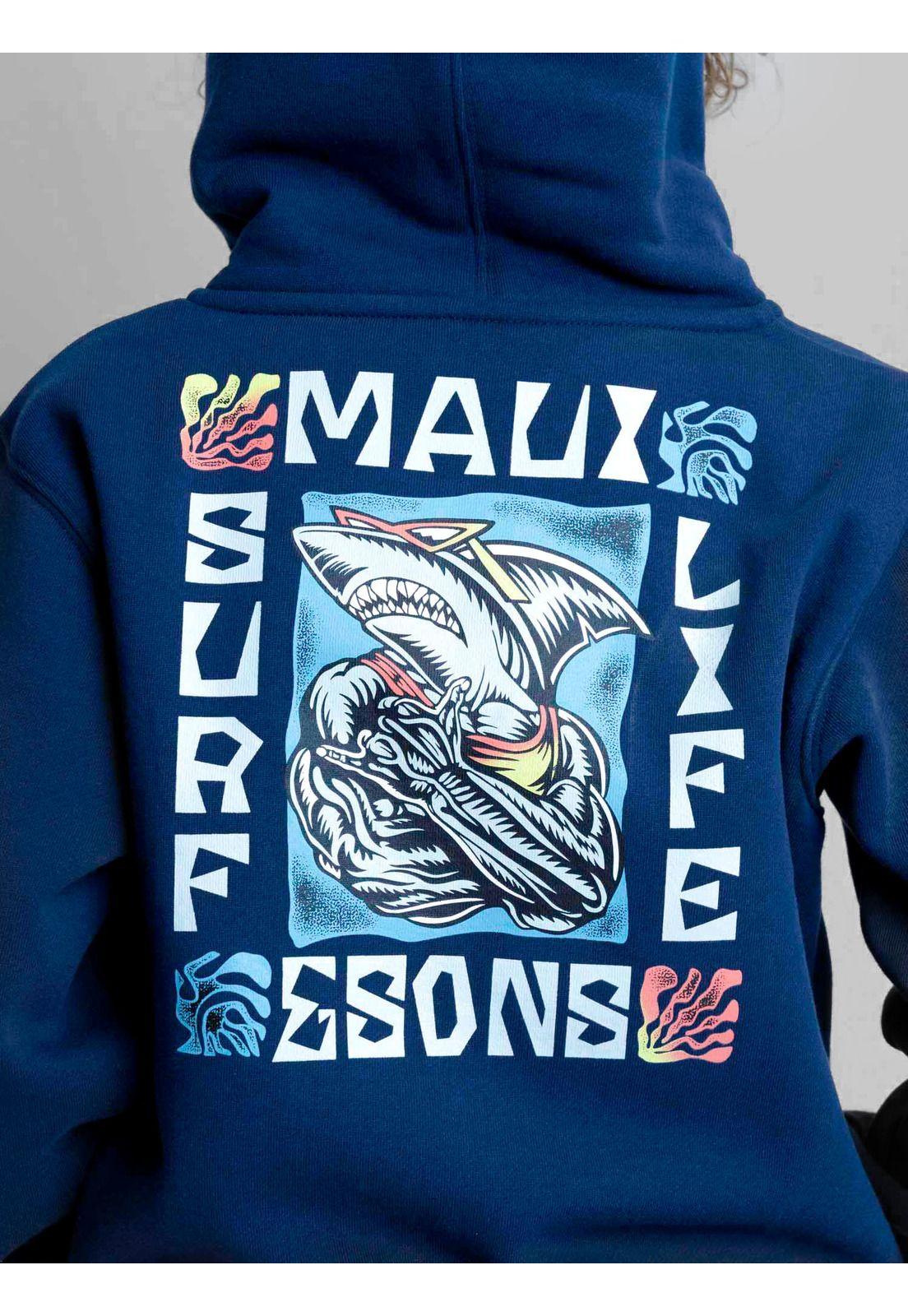 Poleron FZ Coastloop Azul Infantil Maui And Sons-3