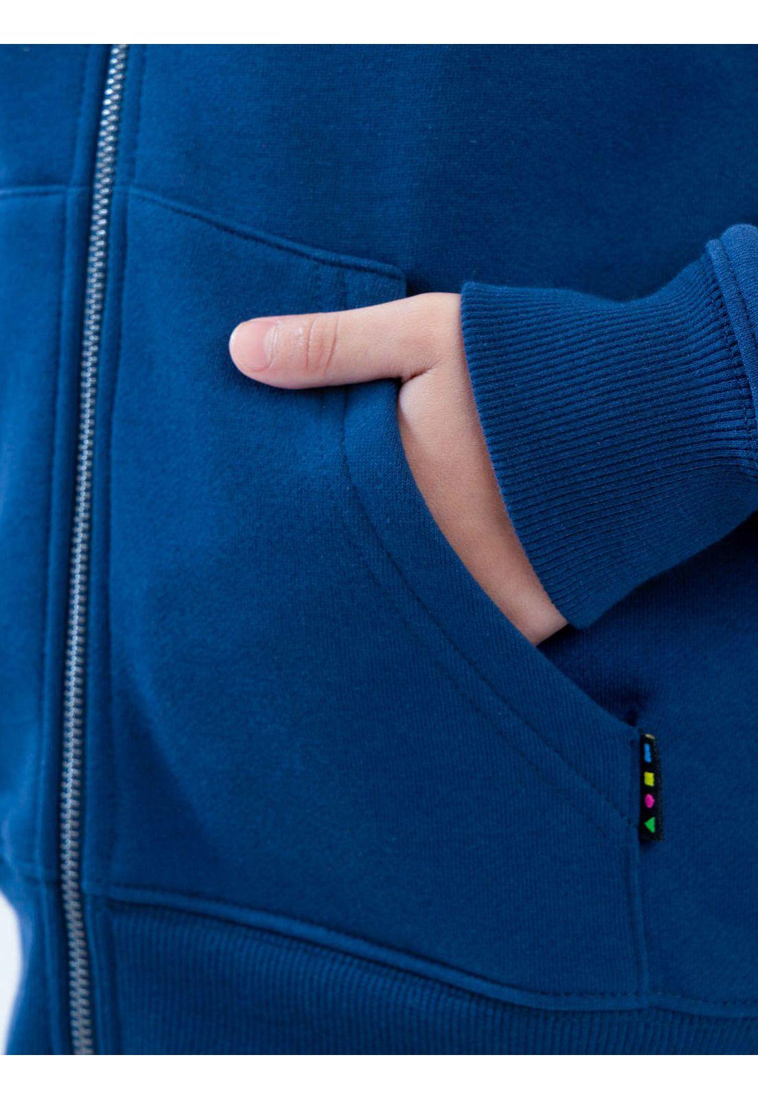 Poleron FZ Coastloop Azul Infantil Maui And Sons-4