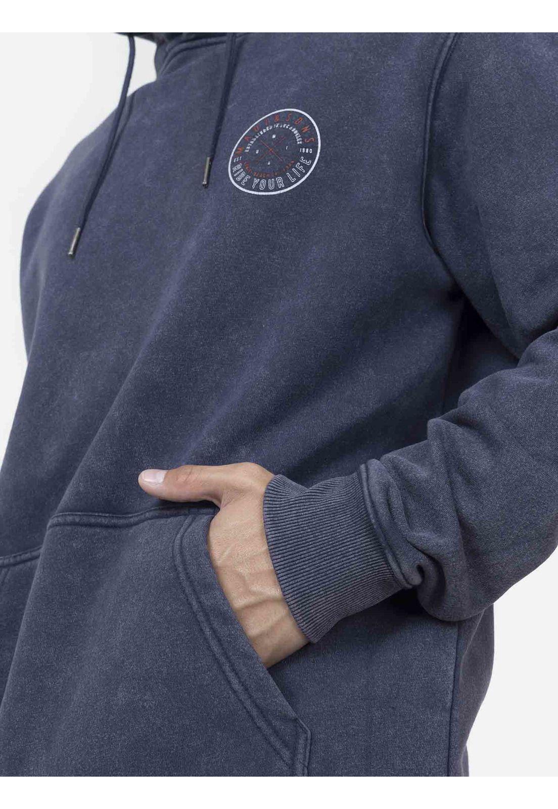 Poleron Hombre CROSS HOODIE Azul Maui and Sons-2