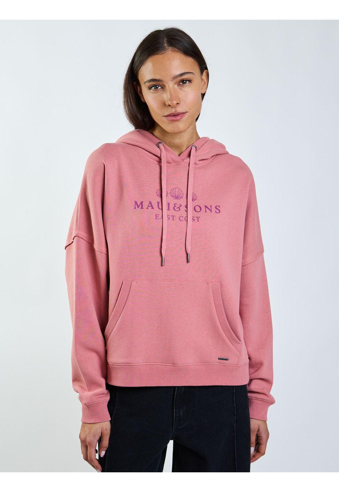 Poleron Canguro Jazmín Rosado Mujer Maui and Sons-0