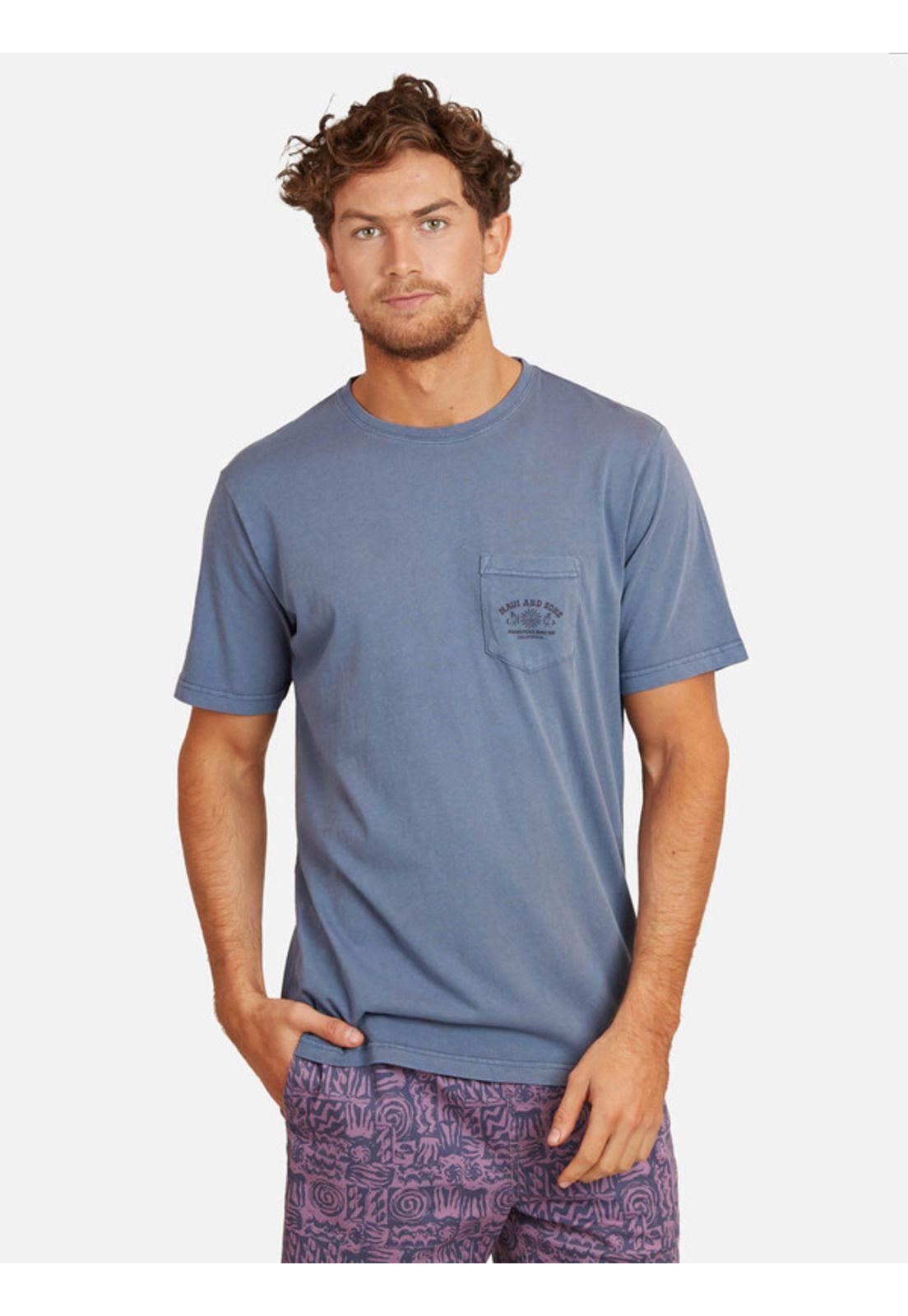 Polera Sin Nombre De Fantasia Hombre Azul Maui And Sons-0