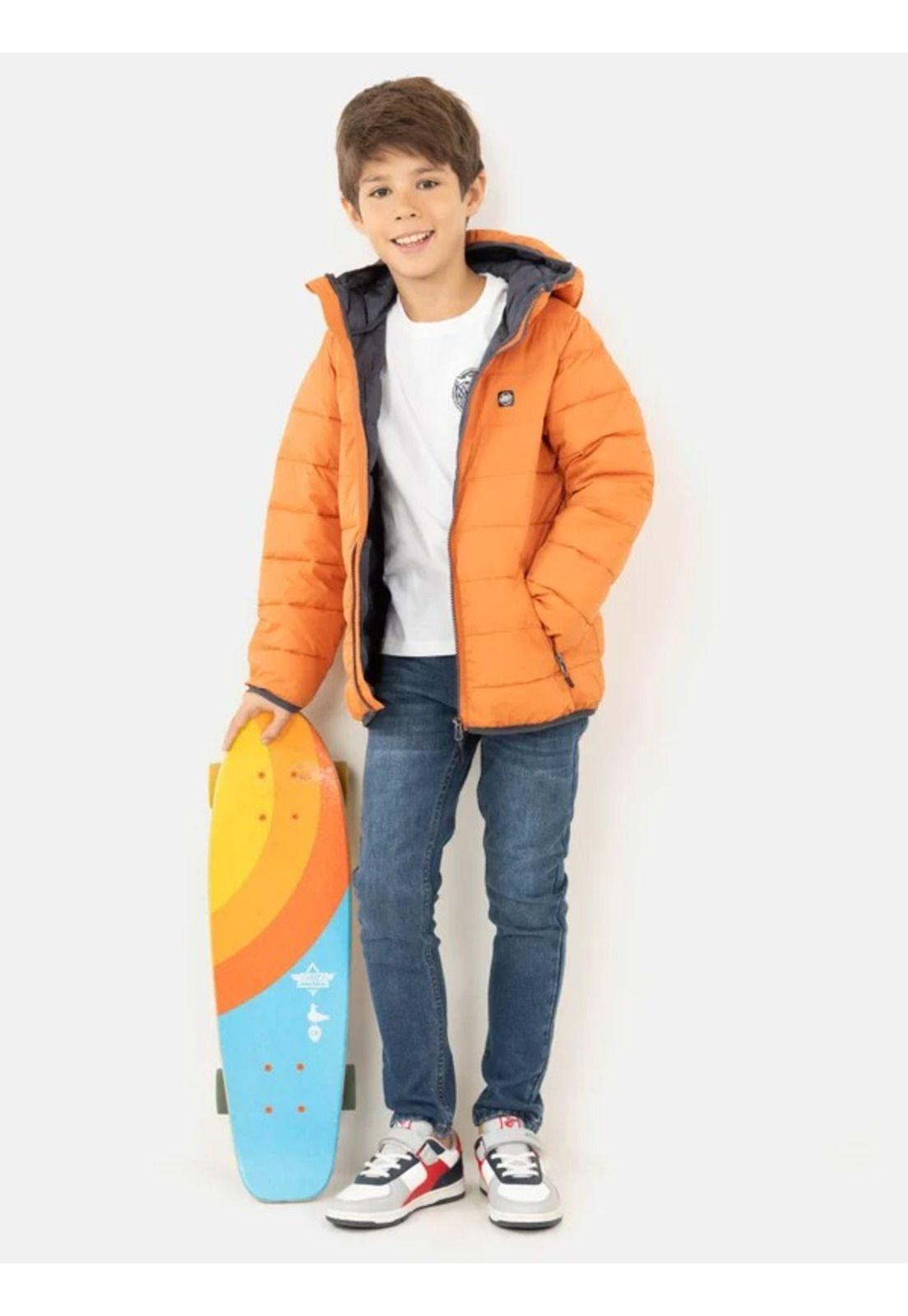 Parka Puffa Pome Naranjo Infantil Maui And Sons-3