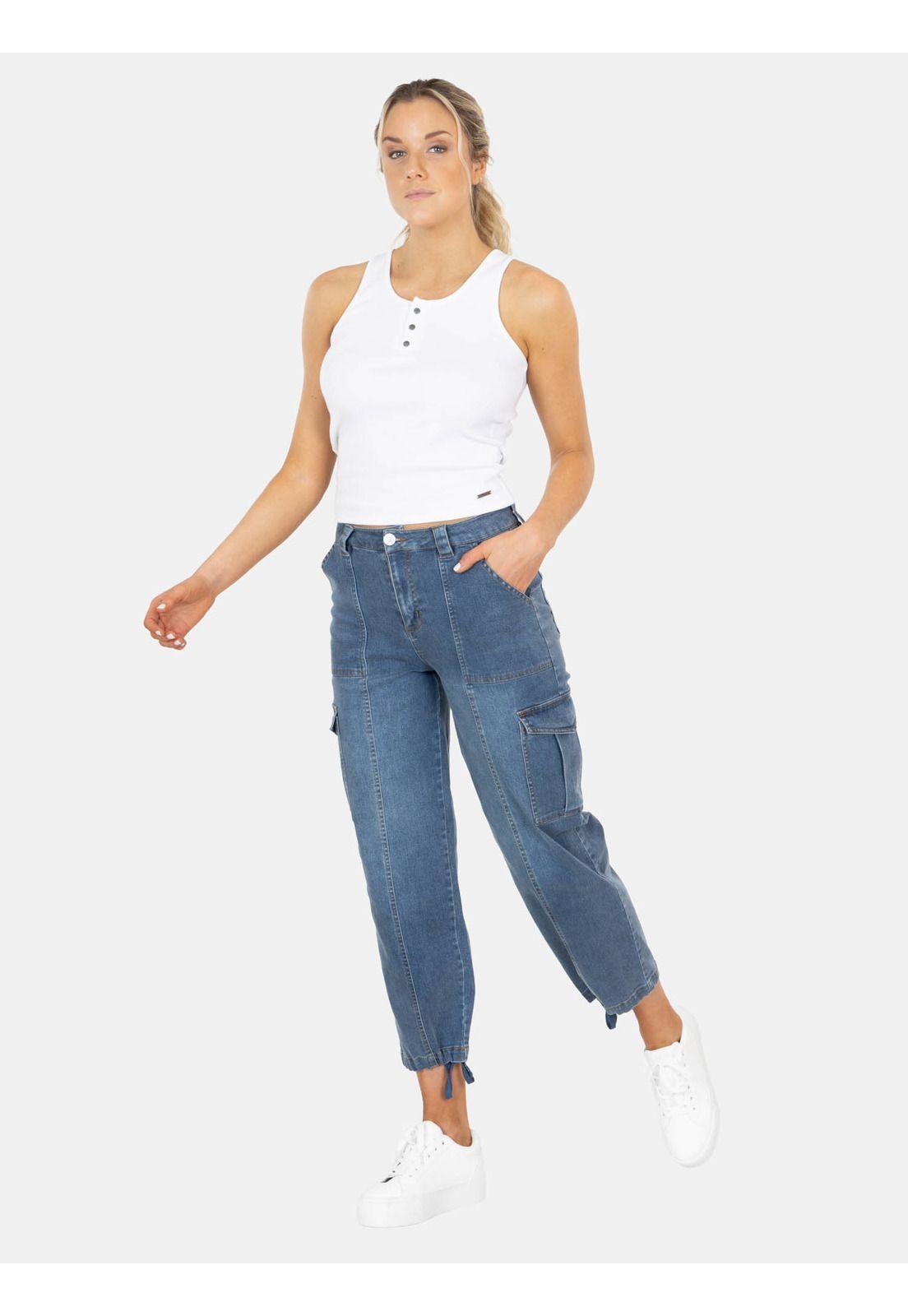 Jeans Okele Azul Mujer Maui And Sons-3