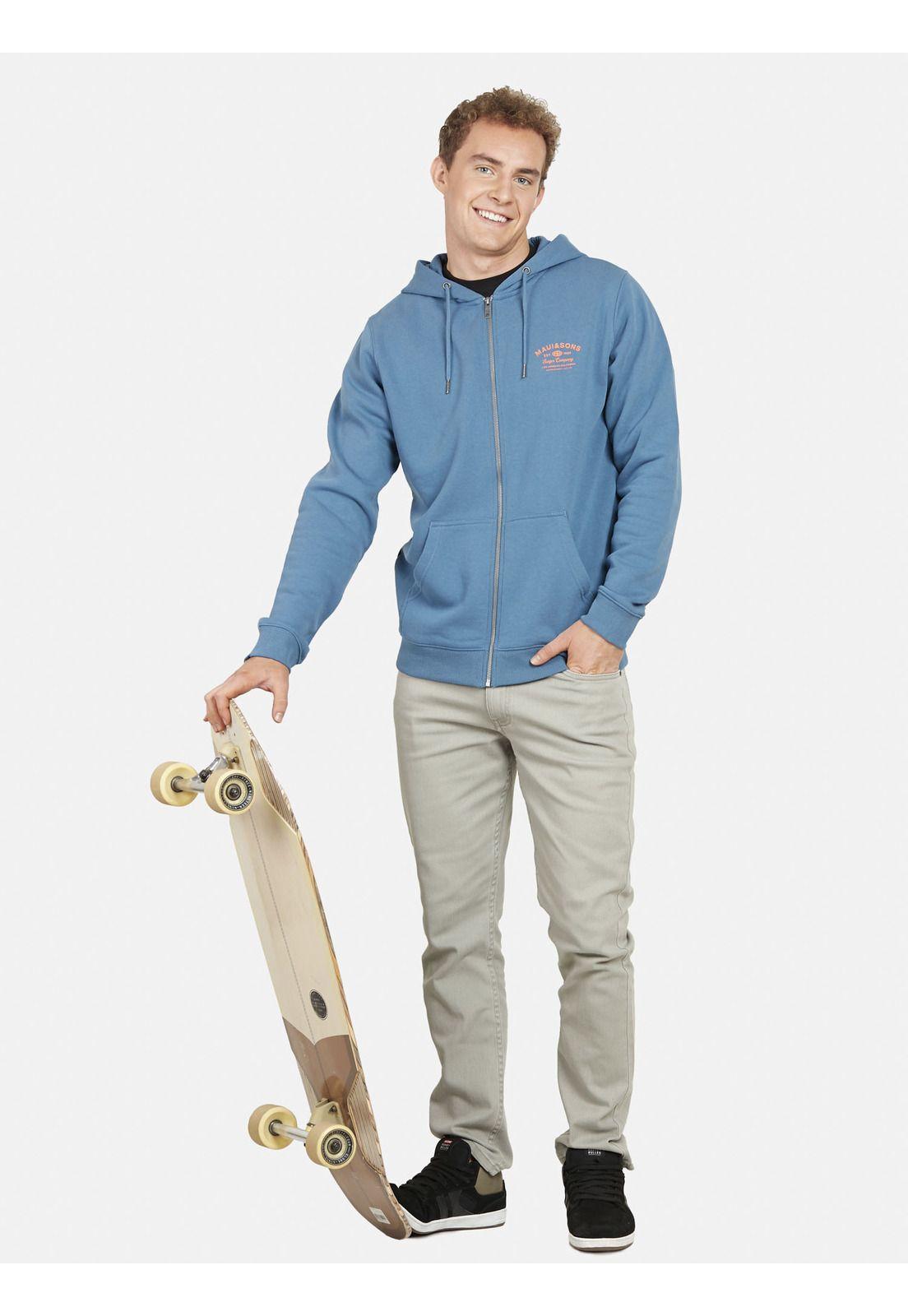 Poleron Fullzipper SURF COMPANY Hombre Azul Maui and Sons-3