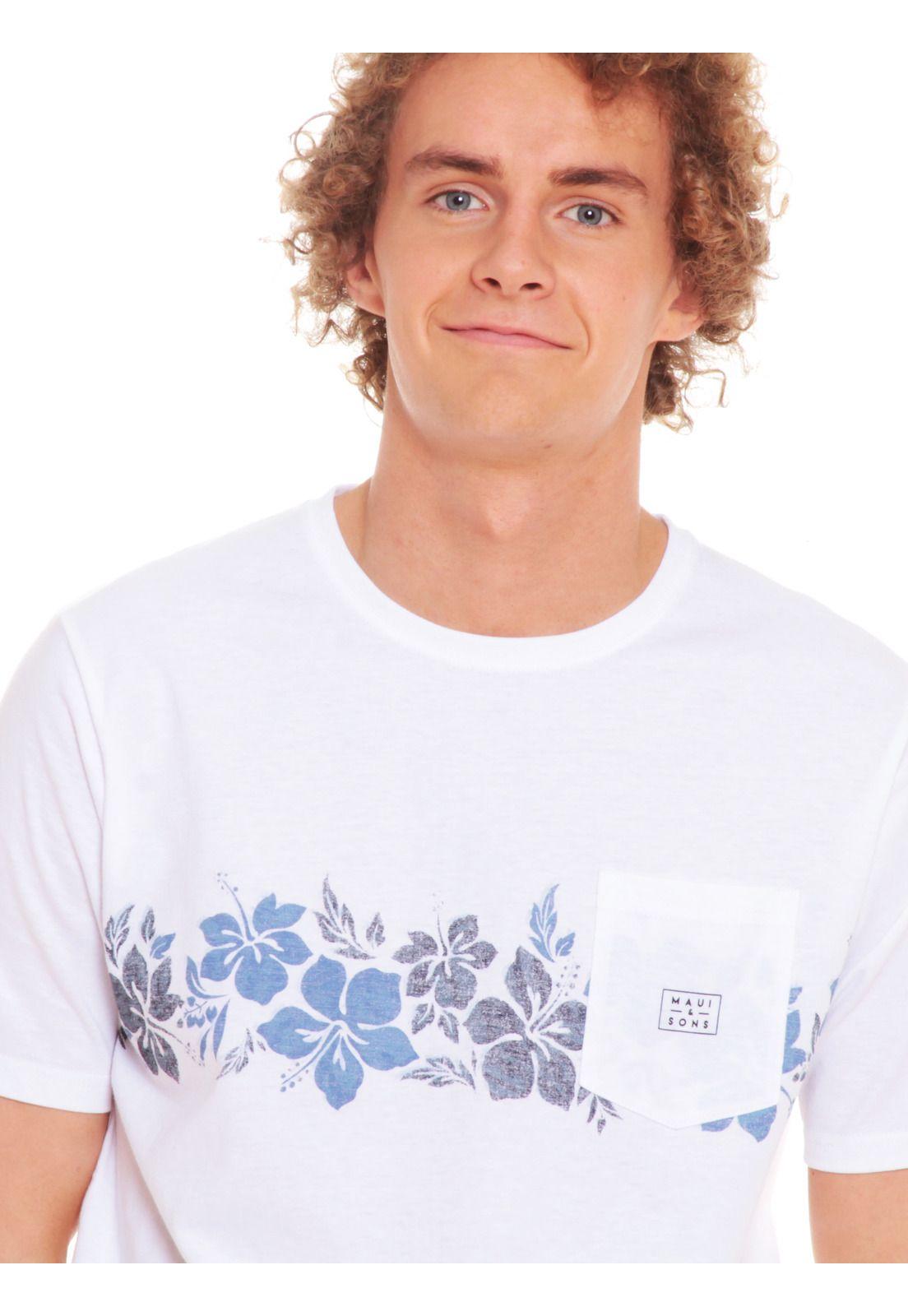 Polera Hombre 5P211-MV20 Blanco Maui and Sons-2