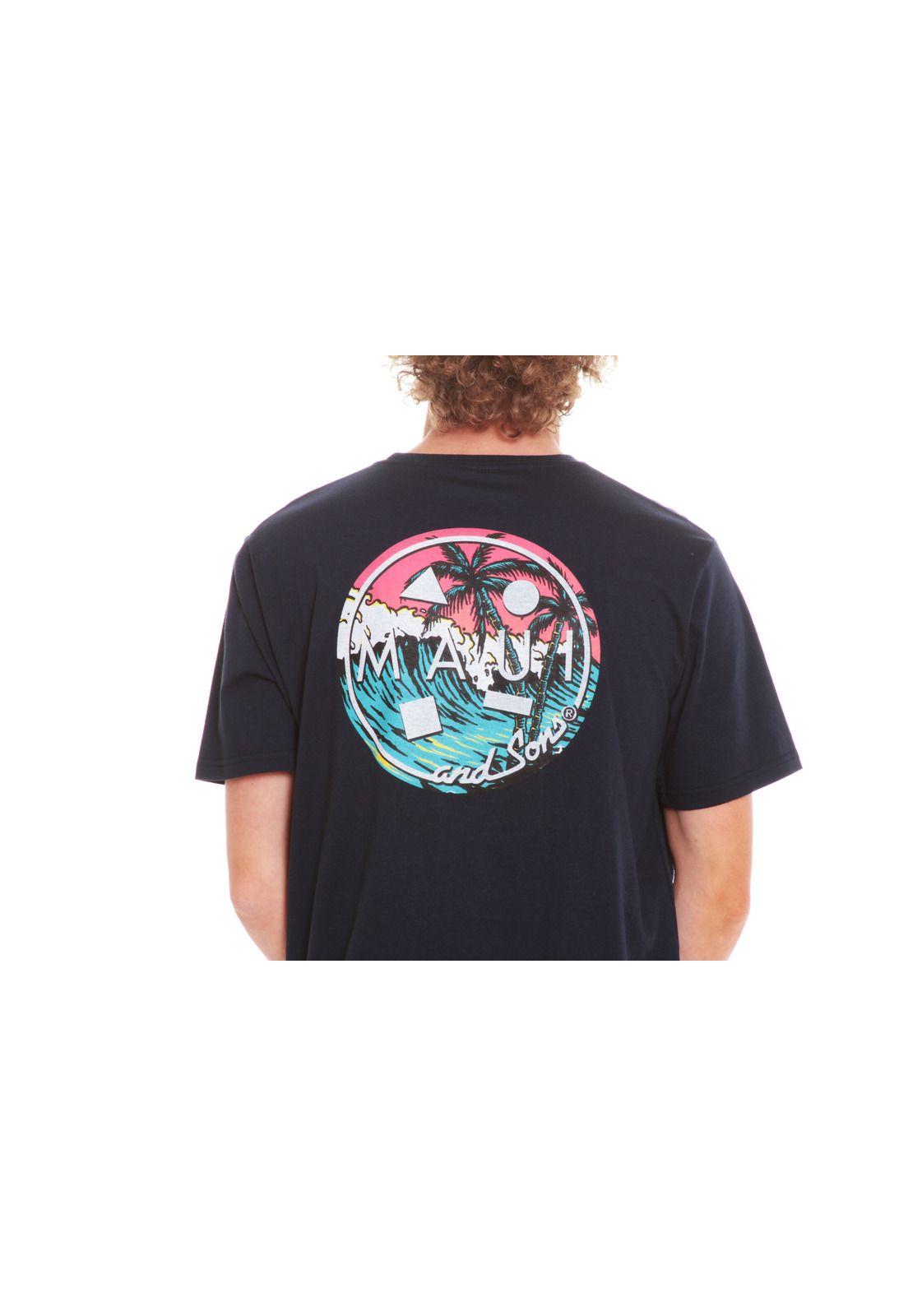 Polera Hombre 5P184-MV20 Azul Maui and Sons-2