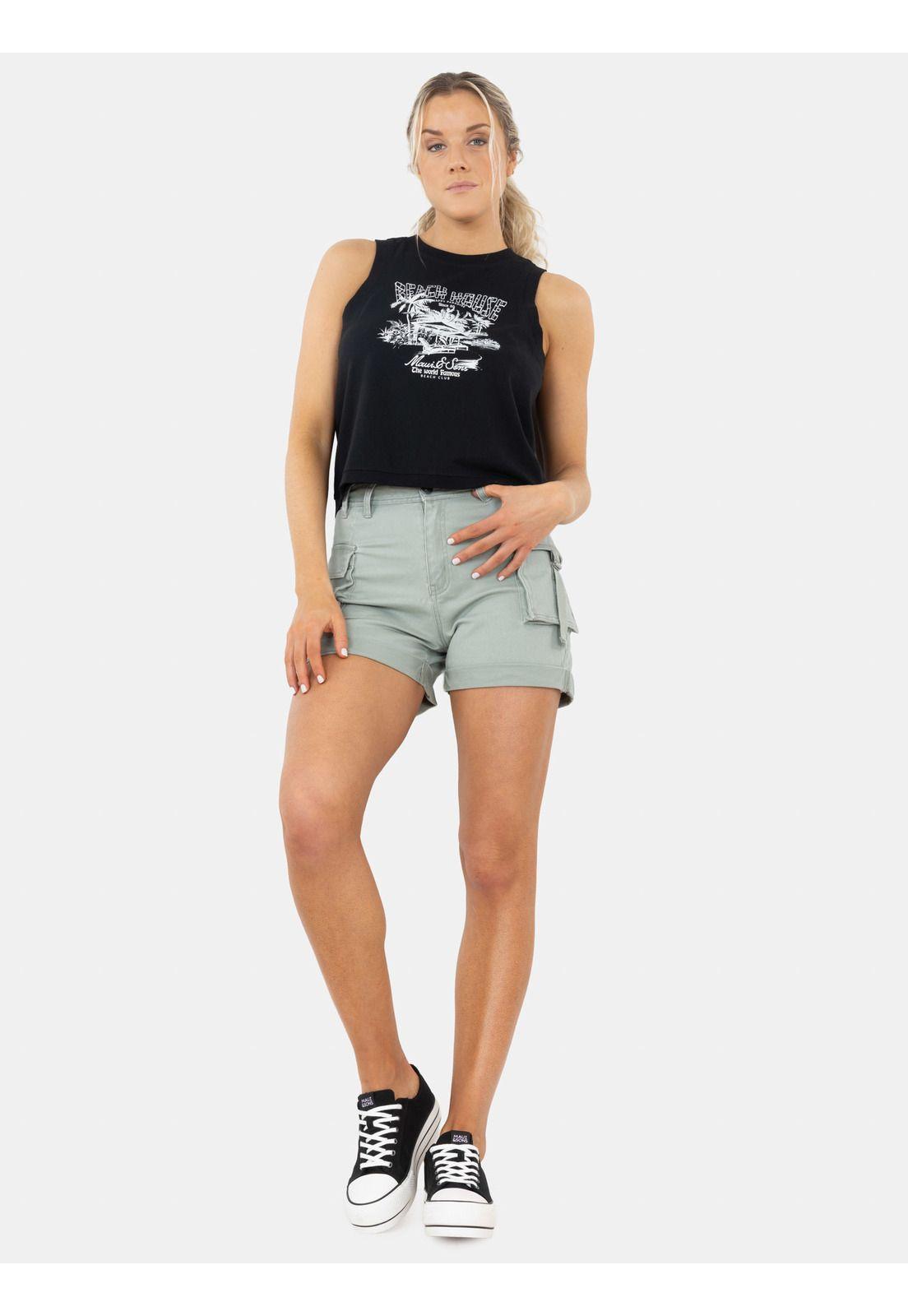 Polera SM Malu Negro Mujer Maui And Sons-3
