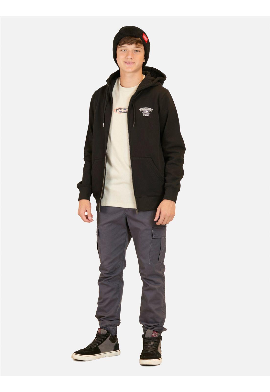 Poleron FZ Ride Negro Infantil Maui And Sons-3