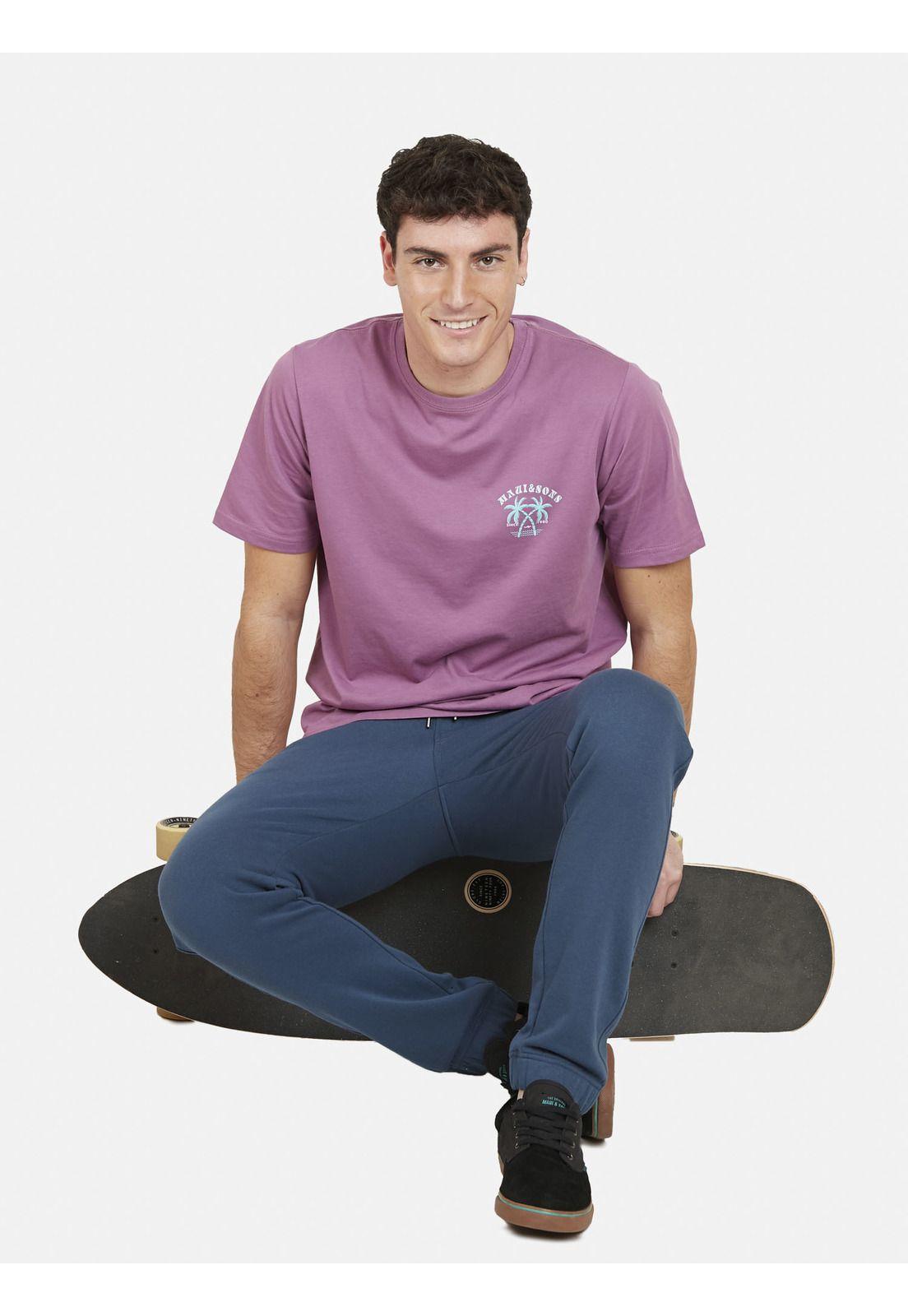 Polera PALM COAST Hombre Burdeo Maui and Sons-3