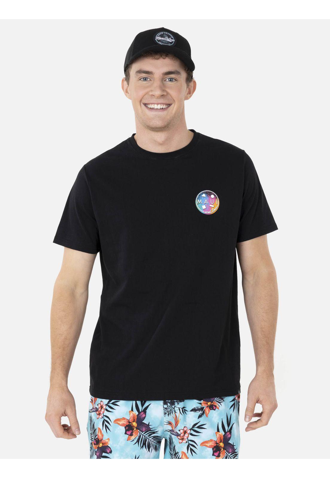 Polera COKKIE COLOR Hombre Negro Maui and Sons-0