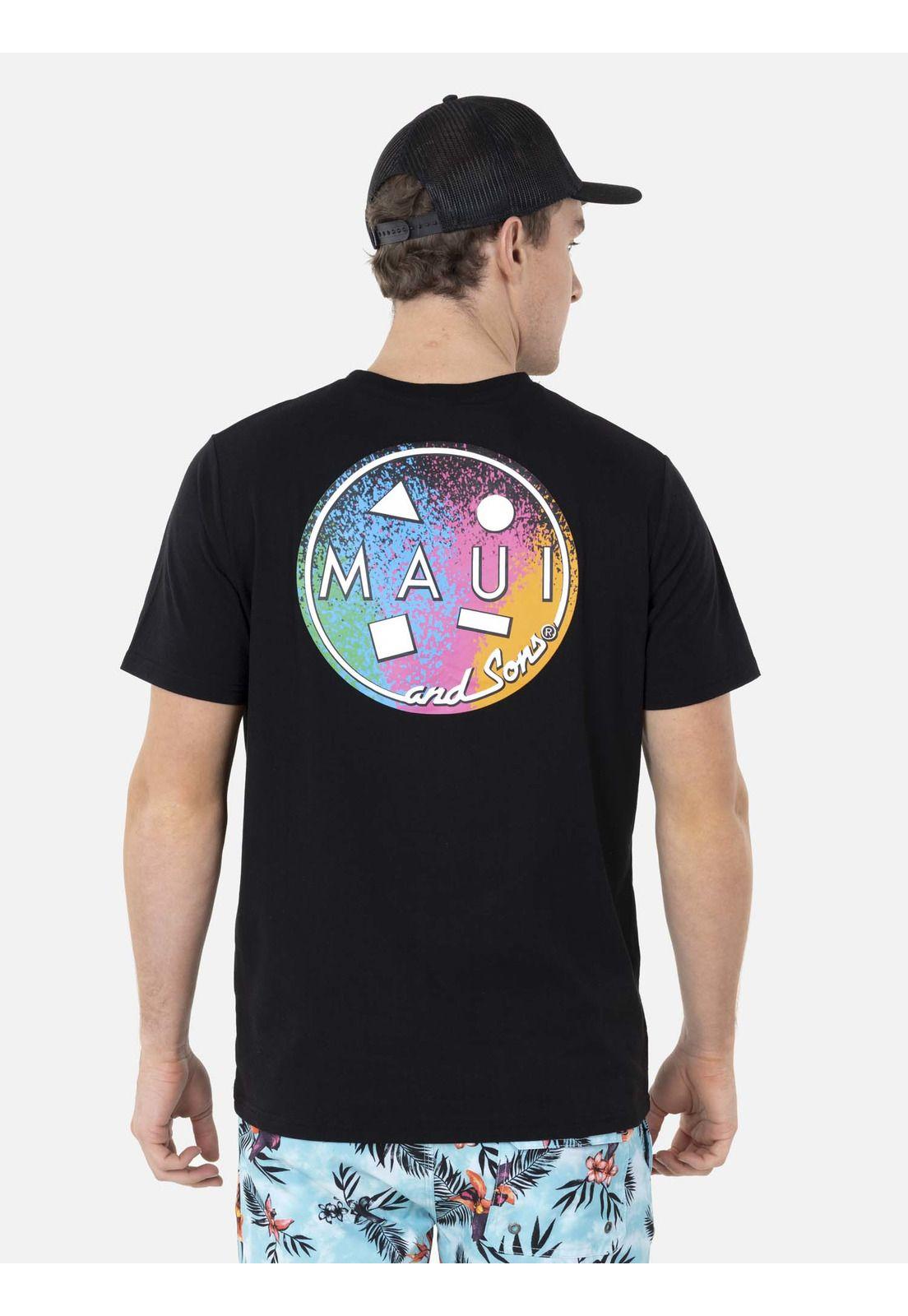 Polera COKKIE COLOR Hombre Negro Maui and Sons-1