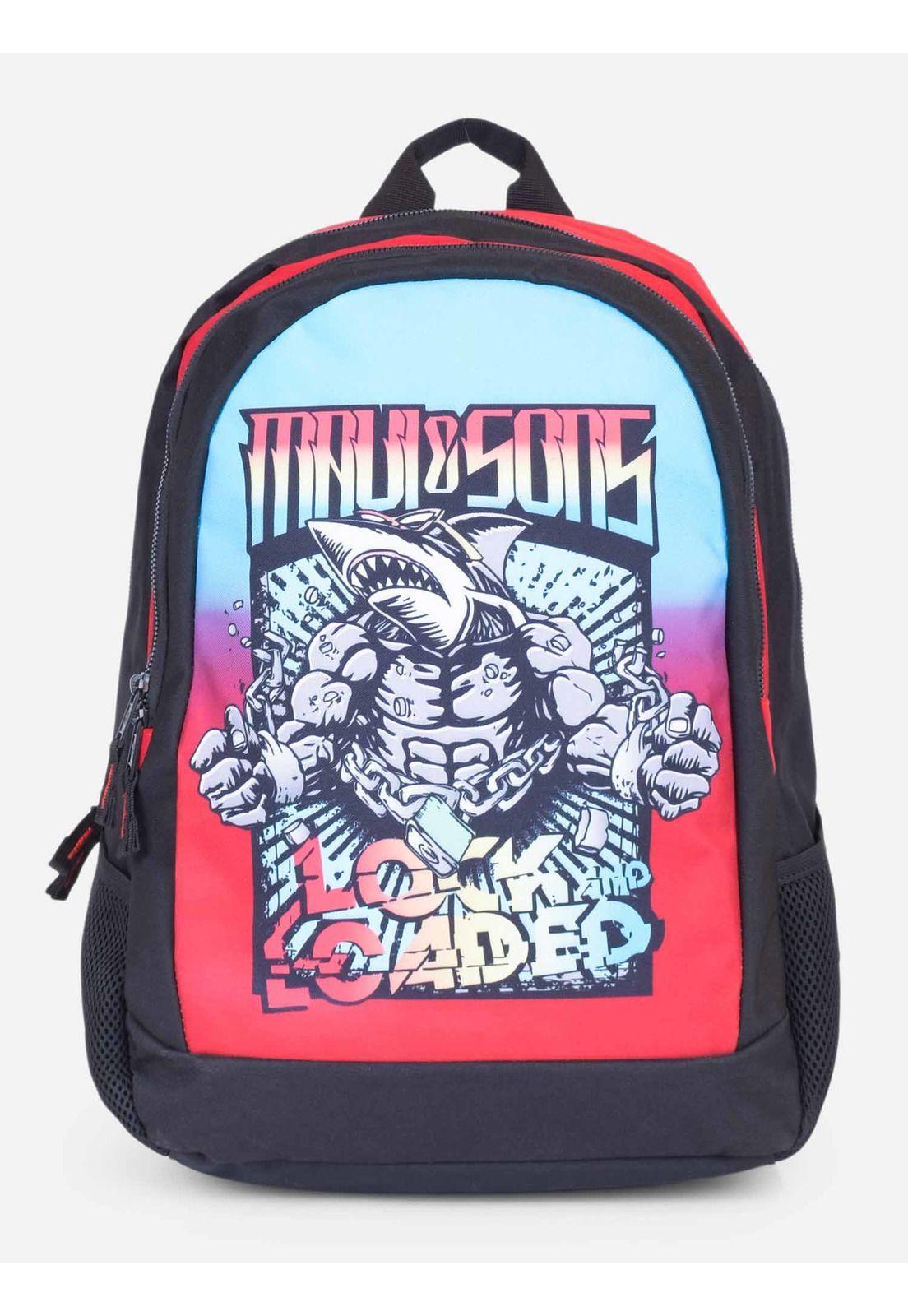 Mochila Kiekie Infantil Rojo Maui and Sons-2