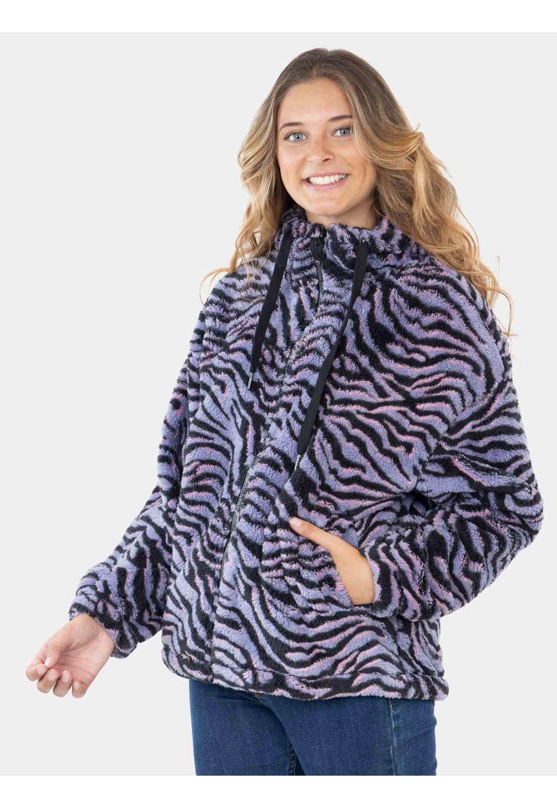 Poleron Chiporro Vanessa Sherpa Multicolor Mujer Maui And Sons-0