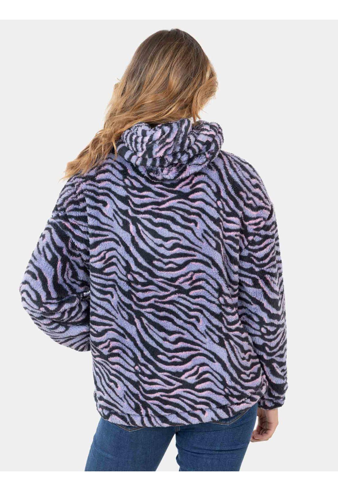 Poleron Chiporro Vanessa Sherpa Multicolor Mujer Maui And Sons-1