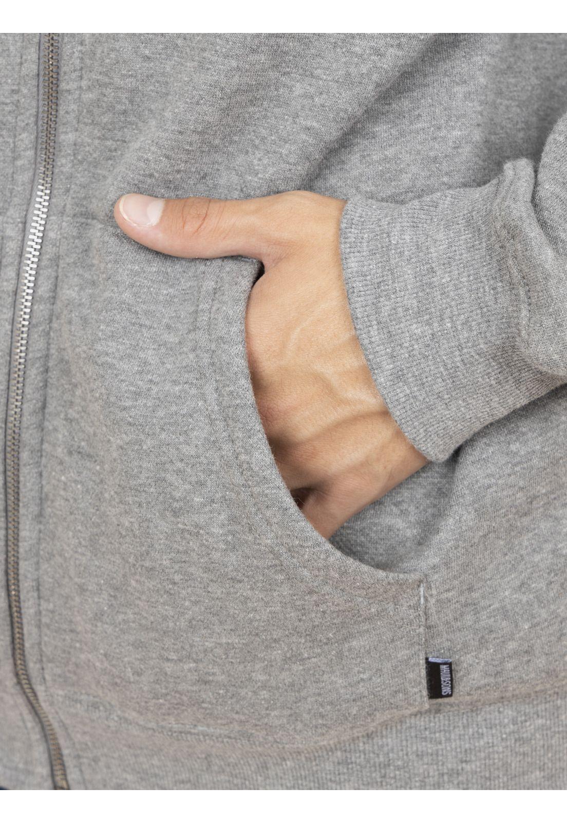 Poleron Fullzipper Hombre 5O431-MI21 Gris Maui and Sons-2