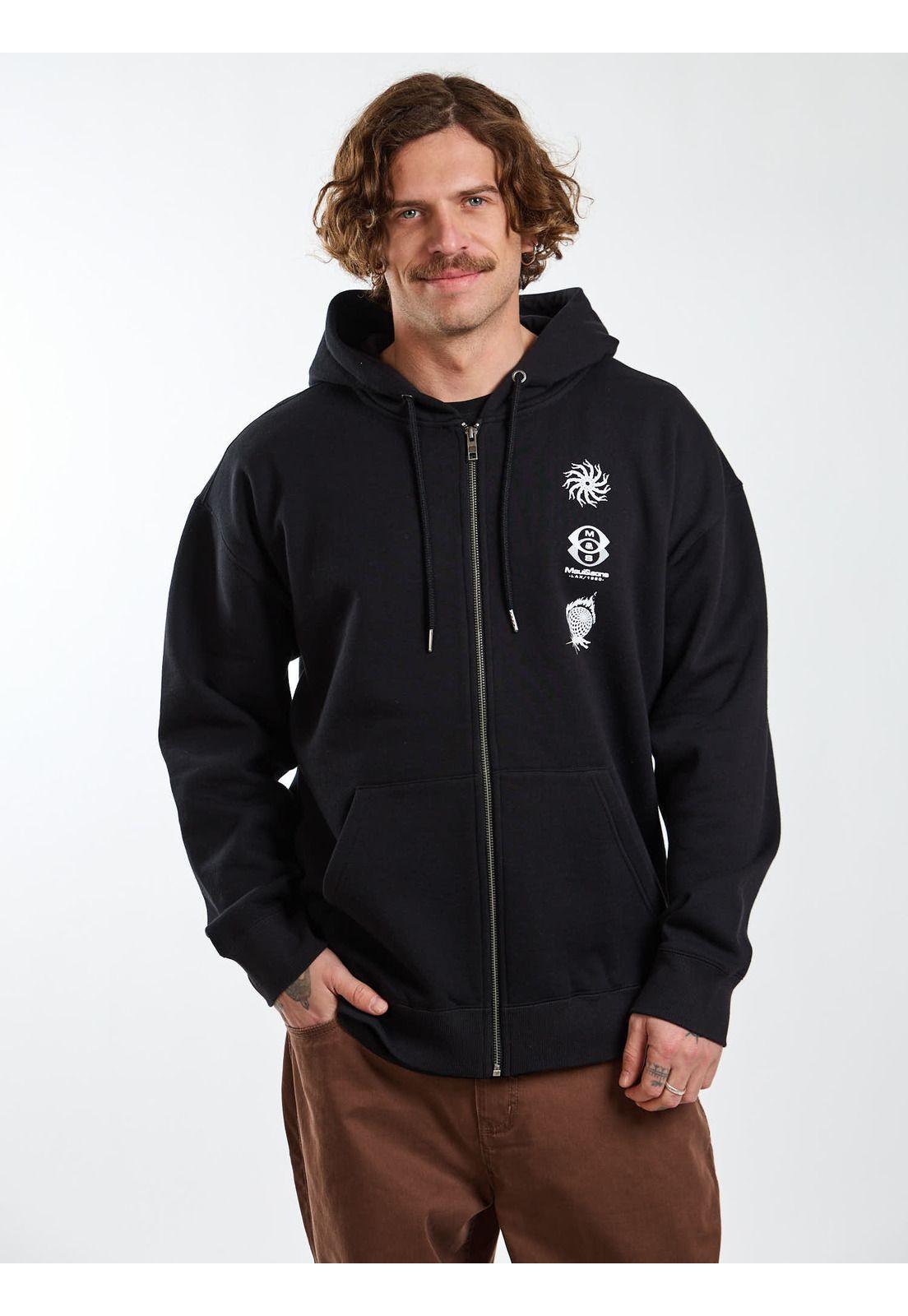 Poleron FZ Vertical Negro Hombre Maui and Sons-6