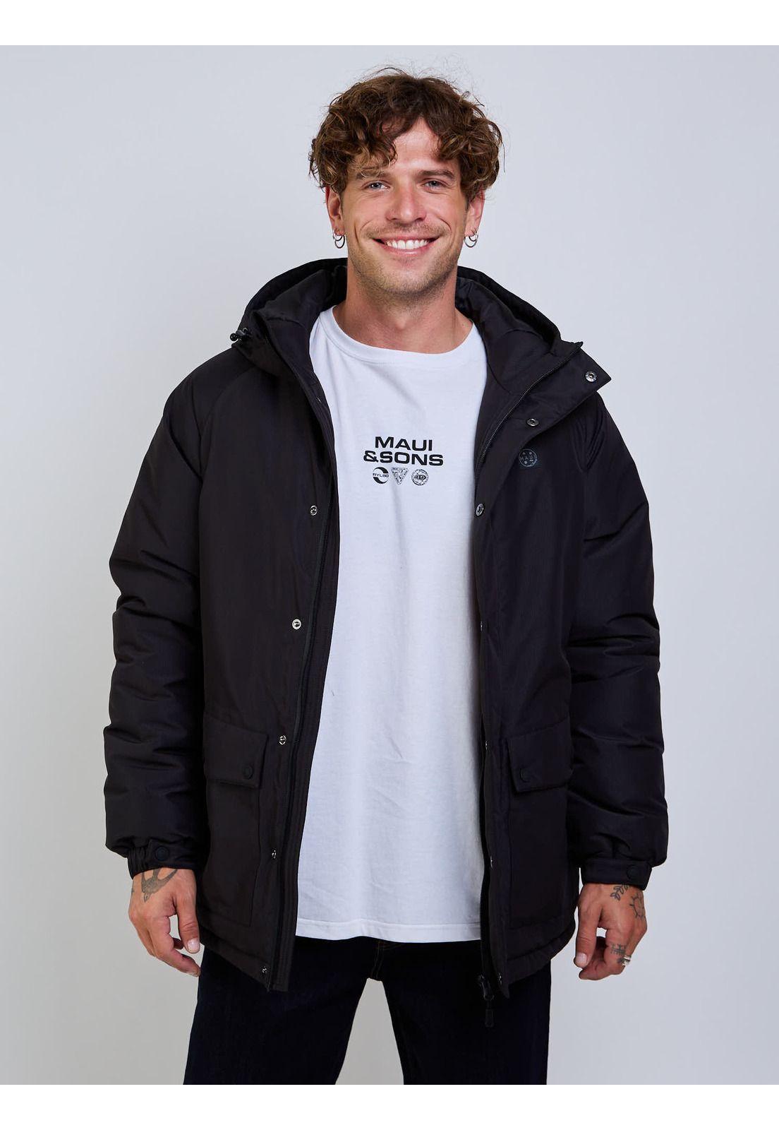 Chaqueta Jumpy Negro Hombre Maui And Sons-7