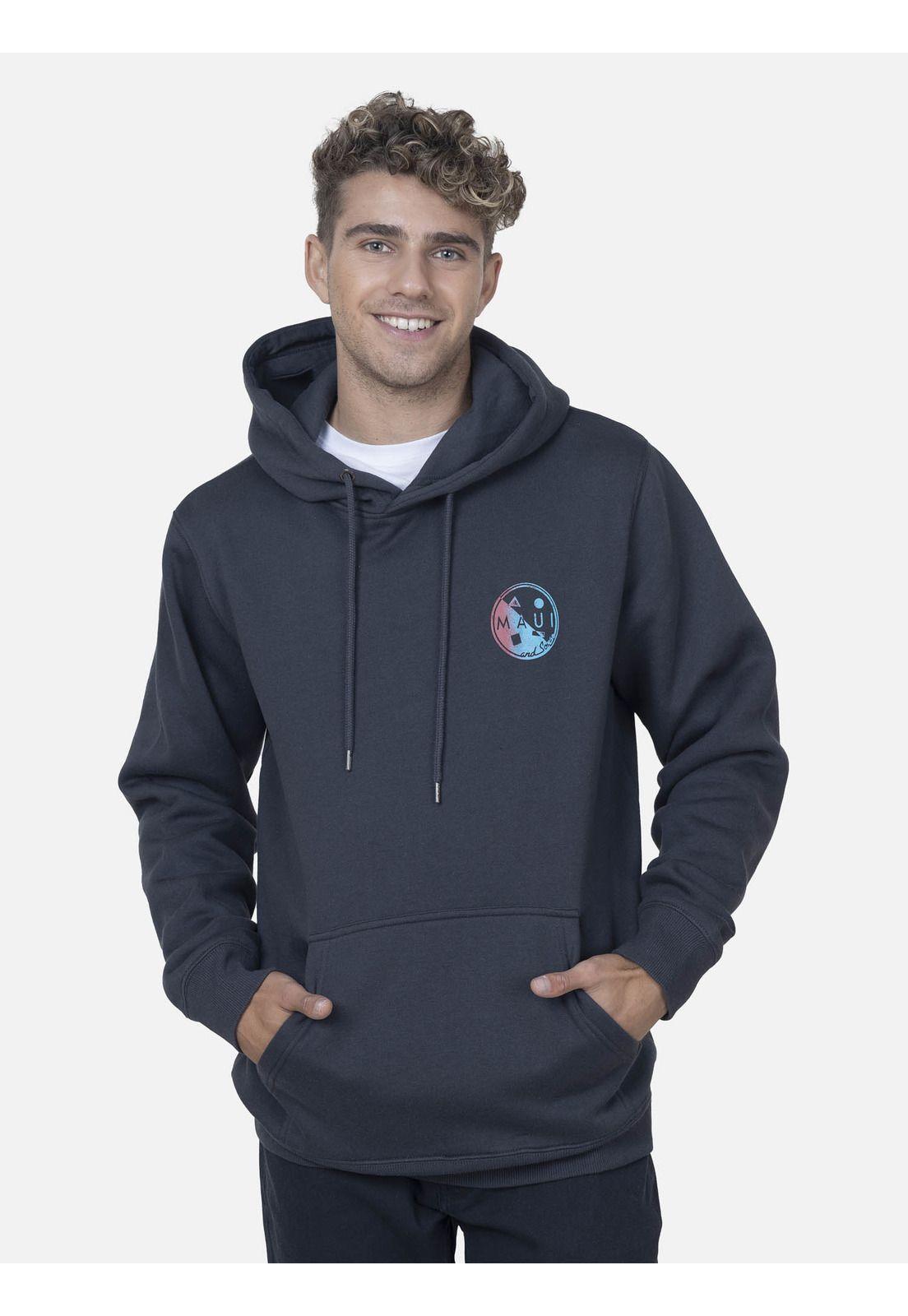 Canguro Hombre MID COOKIE HOODIE Gris Oscuro Maui and Sons-0