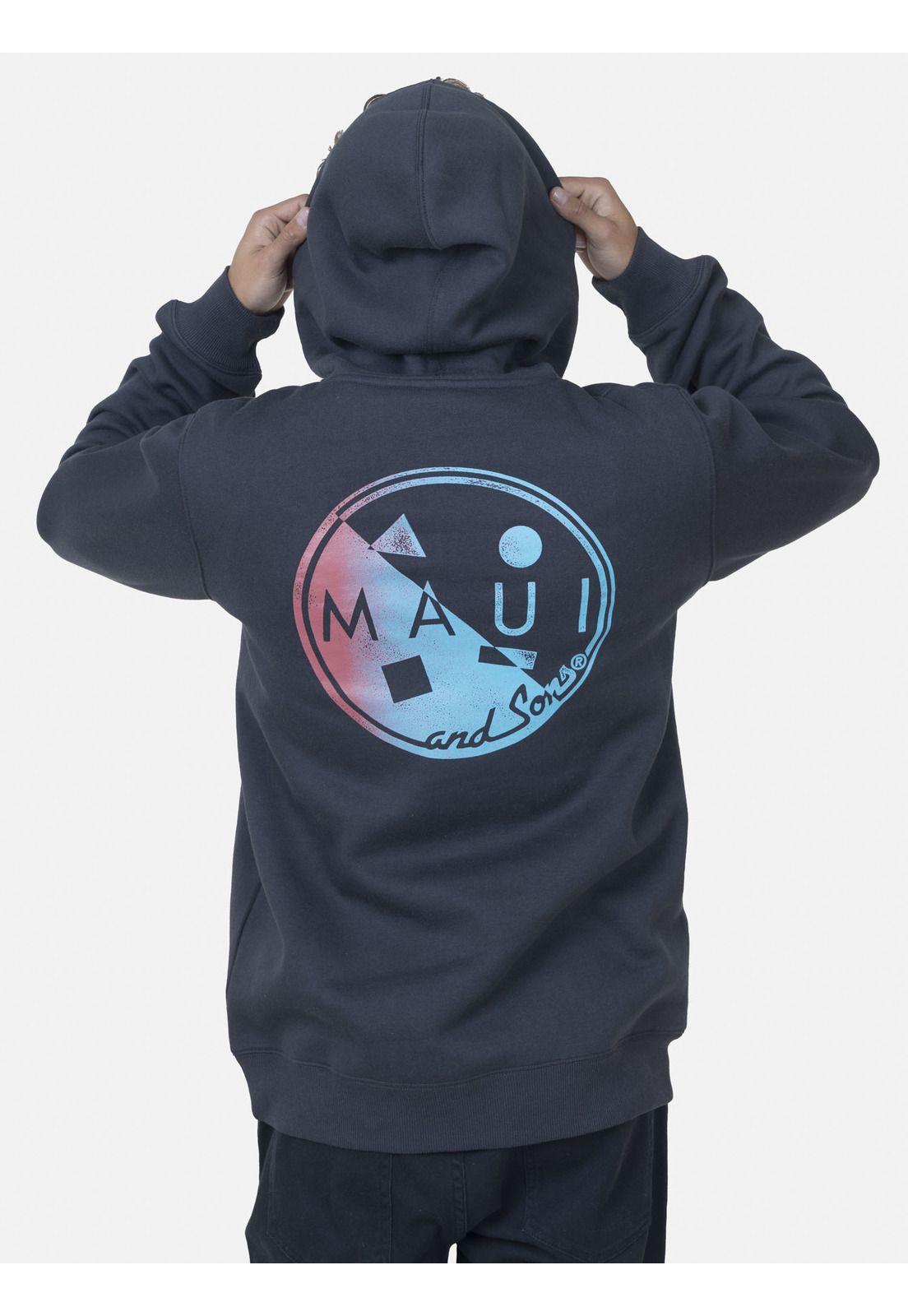 Canguro Hombre MID COOKIE HOODIE Gris Oscuro Maui and Sons-1